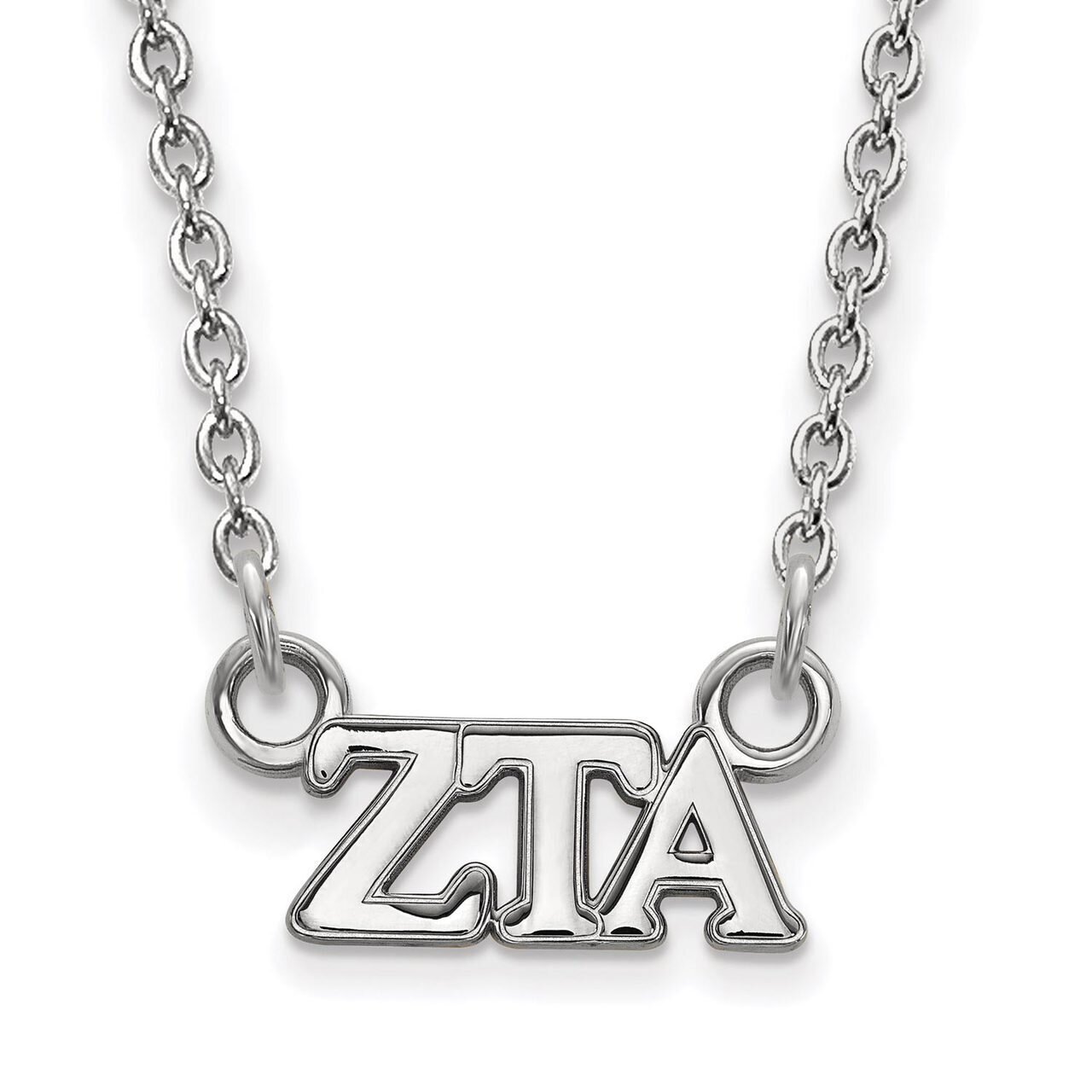 Zeta Tau Alpha Extra Small Pendant with 18 Inch Chain Sterling Silver SS006ZTA-18, MPN: SS006ZTA-18…