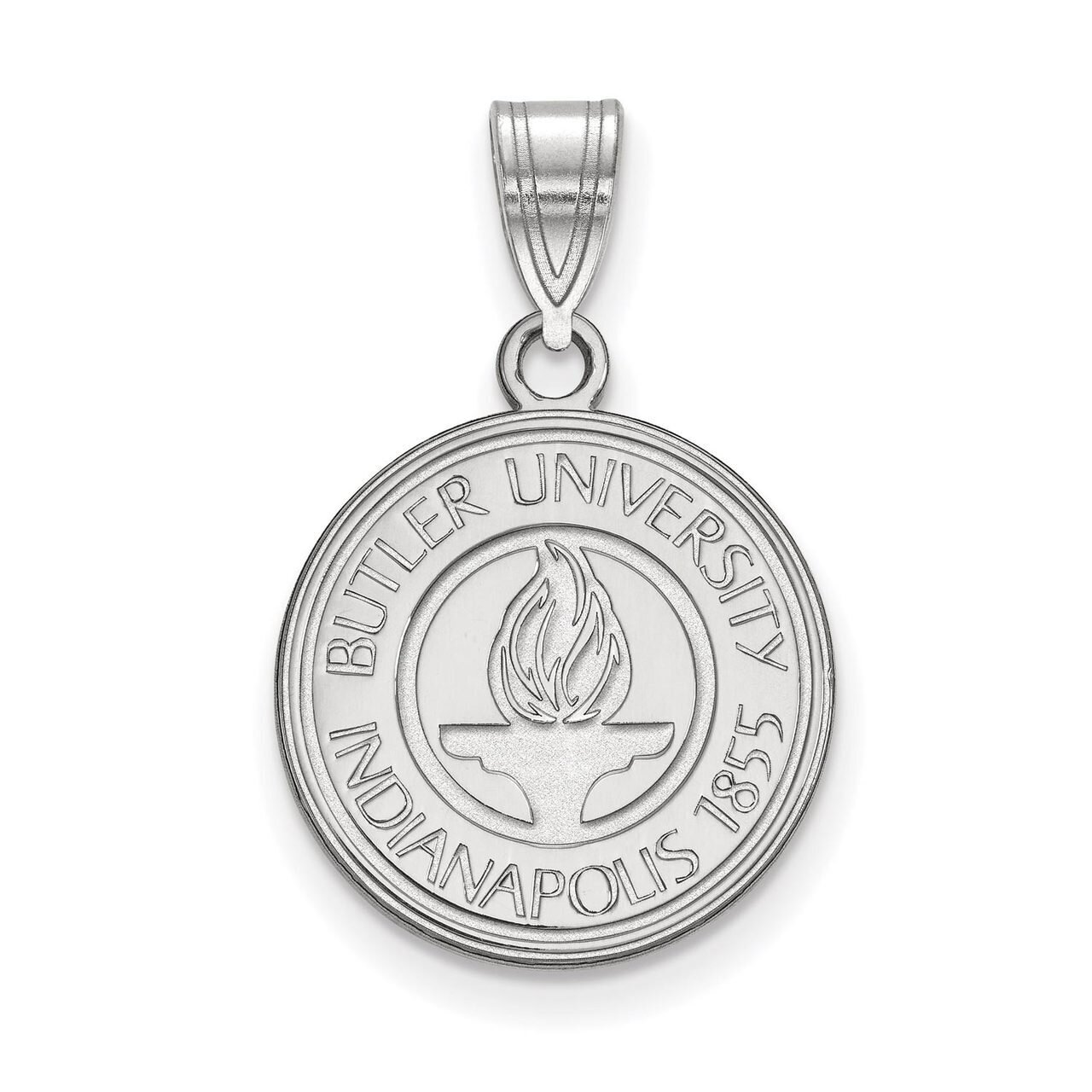 Butler University Medium Crest Pendant Sterling Silver SS007BUT