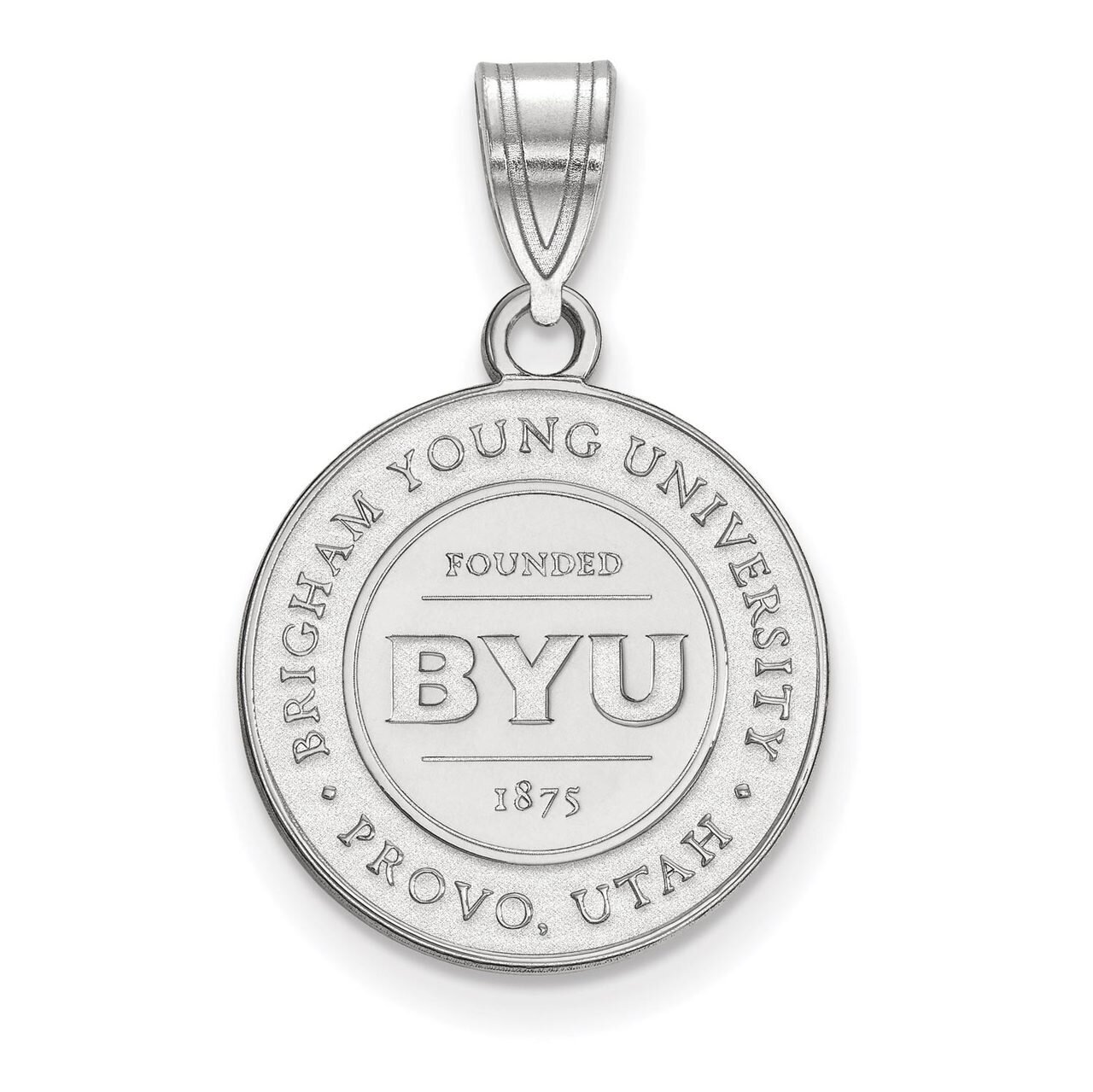 Brigham Young University Medium Crest Pendant Sterling Silver SS007BYU
