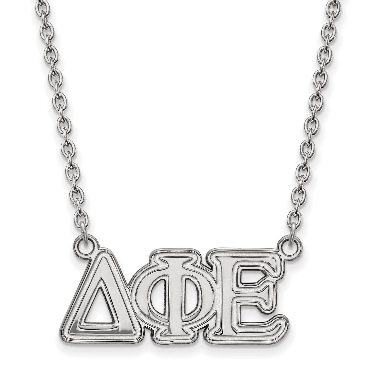 Delta Phi Epsilon Medium Pendant with 18 Inch Chain Sterling Silver SS007DPH-18, MPN: SS007DPH-18, …