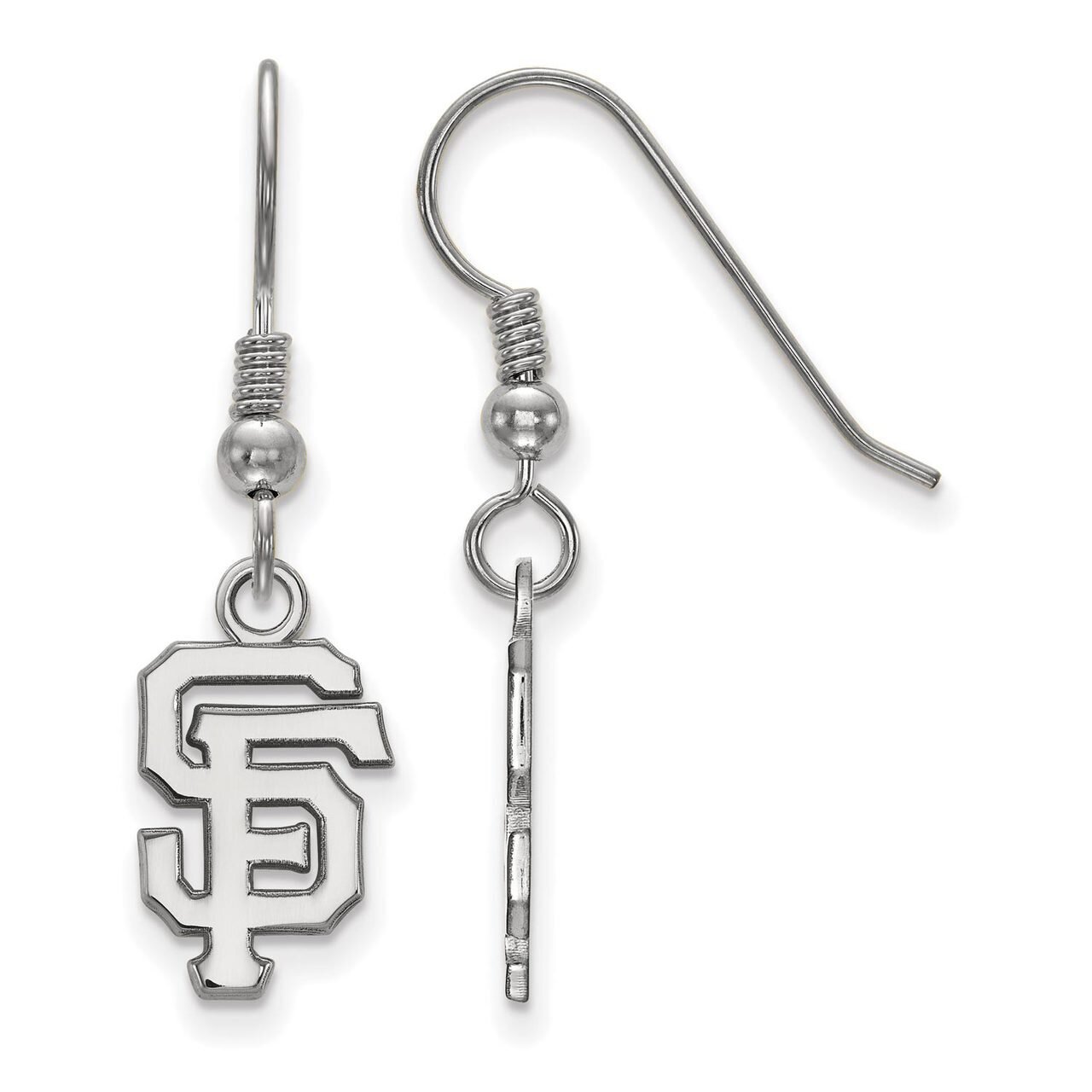 San Francisco Giants Small Dangle Earring Wire Sterling Silver SS007GIT, MPN: SS007GIT, 886774625089