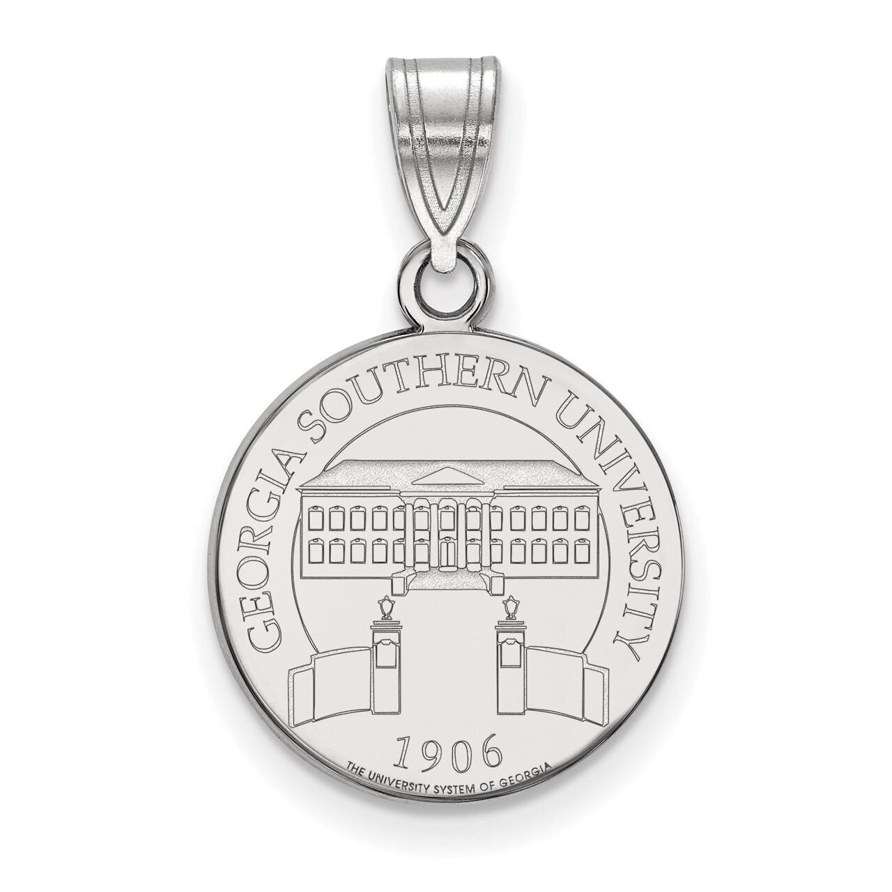 Georgia Southern University Medium Crest Pendant Sterling Silver SS007GSU