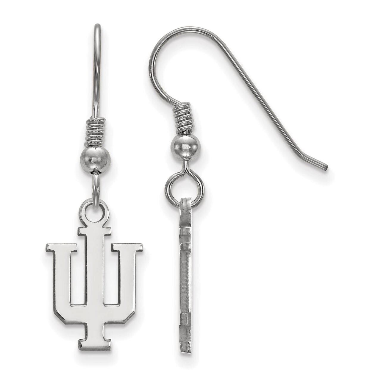 Indiana University Small Dangle Earring Wire Sterling Silver SS007IU, MPN: SS007IU, 886774686011