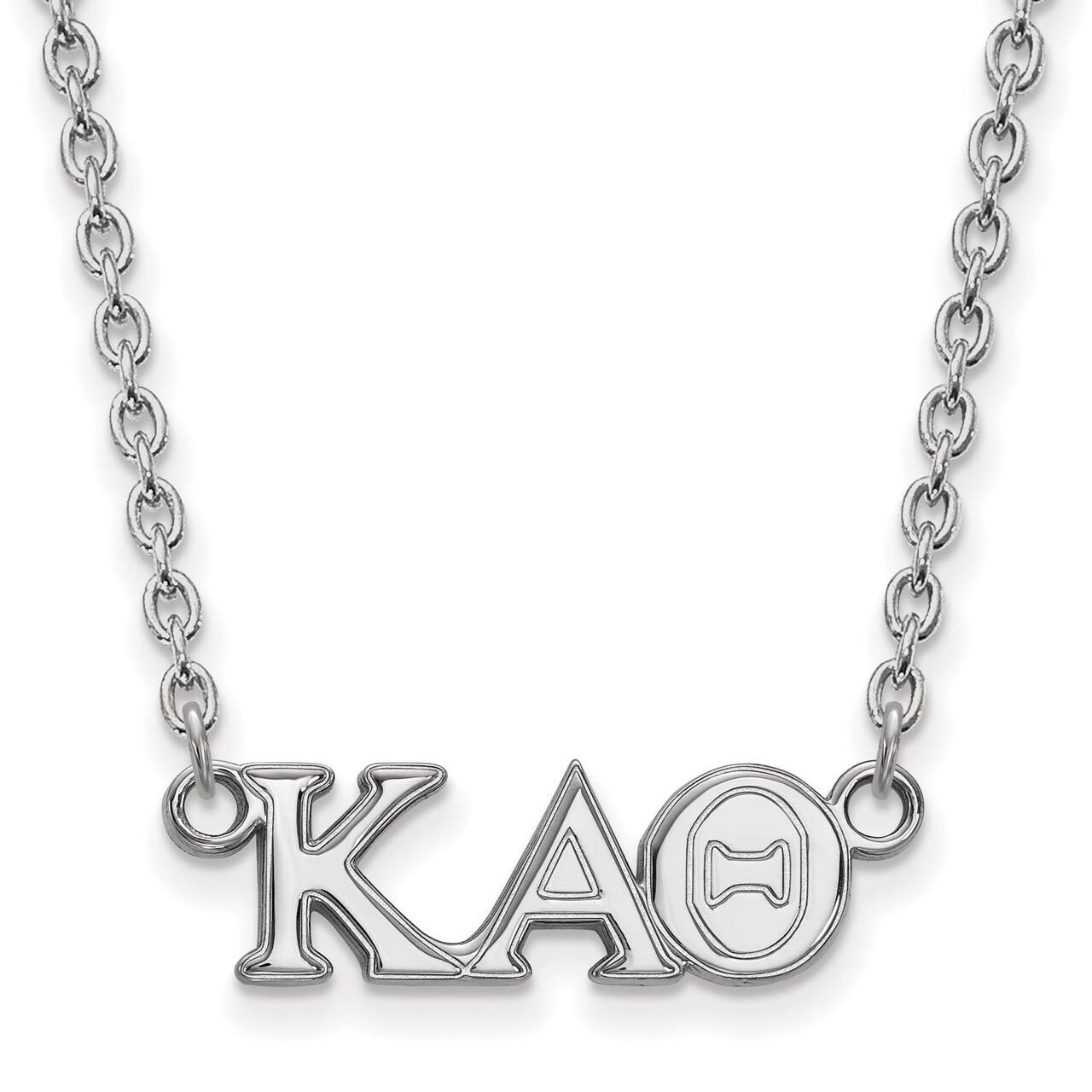 Kappa Alpha Theta Medium Pendant with 18 Inch Chain Sterling Silver SS007KAT-18, MPN: SS007KAT-18, …