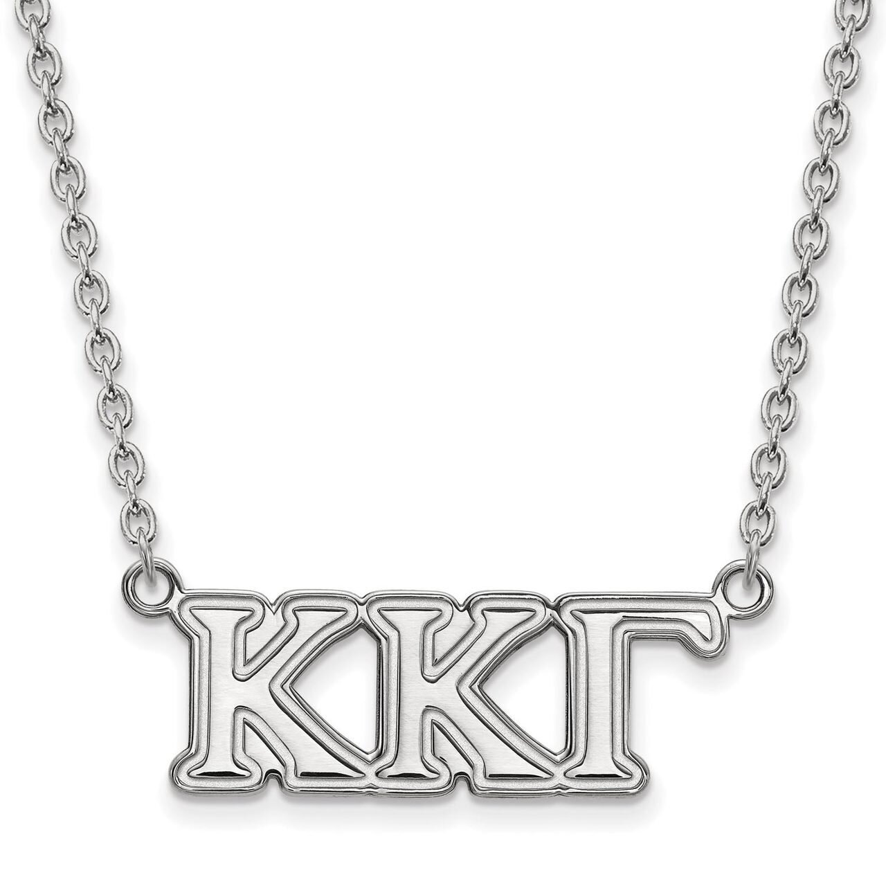Kappa Kappa Gamma Medium Pendant with 18 Inch Chain Sterling Silver SS007KKG-18, MPN: SS007KKG-18, …