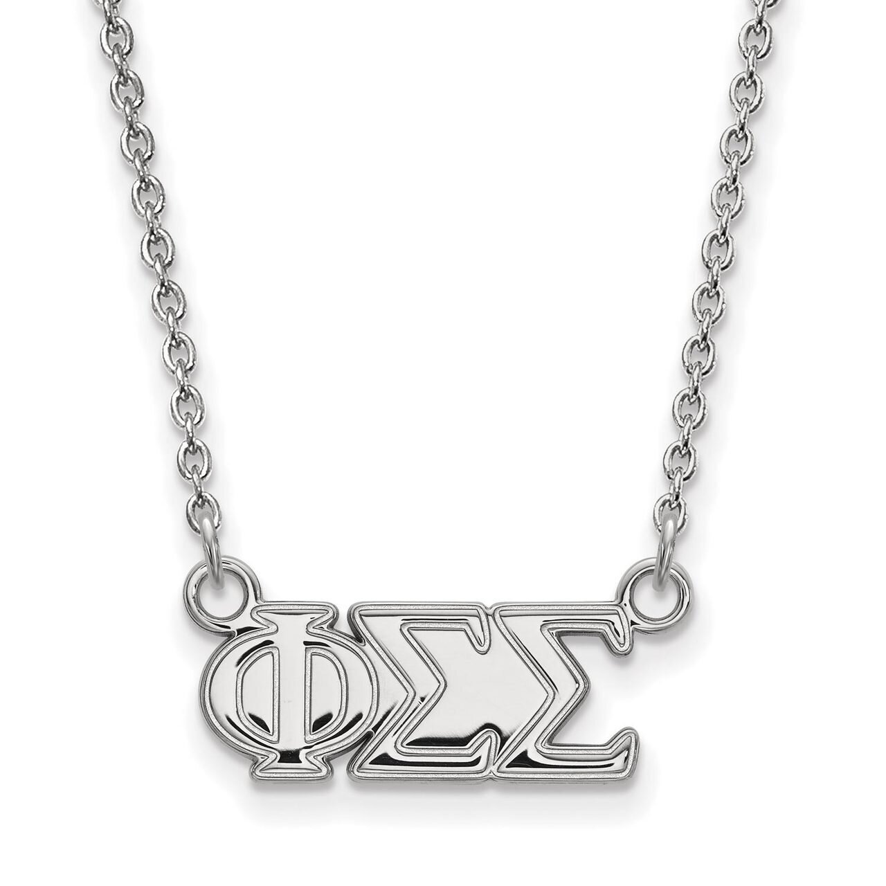 Phi Sigma Sigma Medium Pendant with 18 Inch Chain Sterling Silver SS007PSS-18, MPN: SS007PSS-18, 88…