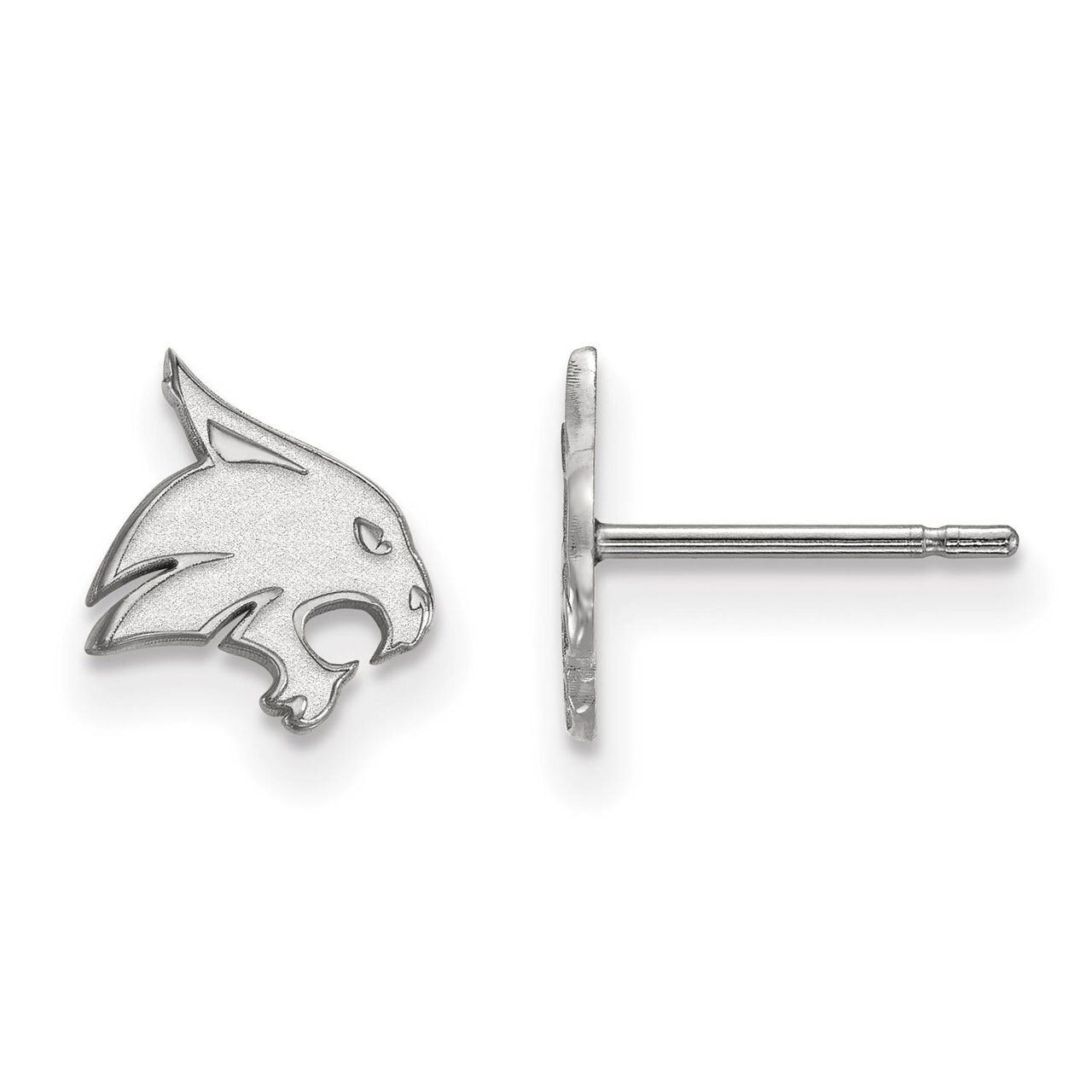 Texas State University Extra Small Post Earring Sterling Silver SS007TST