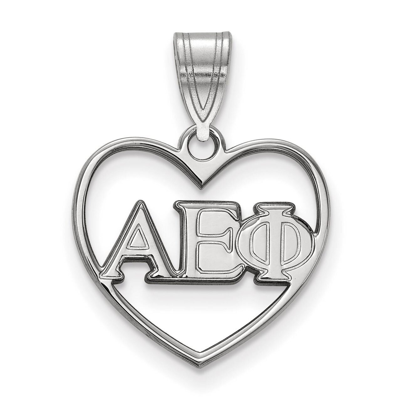 Alpha Epsilon Phi Heart Pendant Sterling Silver SS008AEP, MPN: SS008AEP, 886774600031