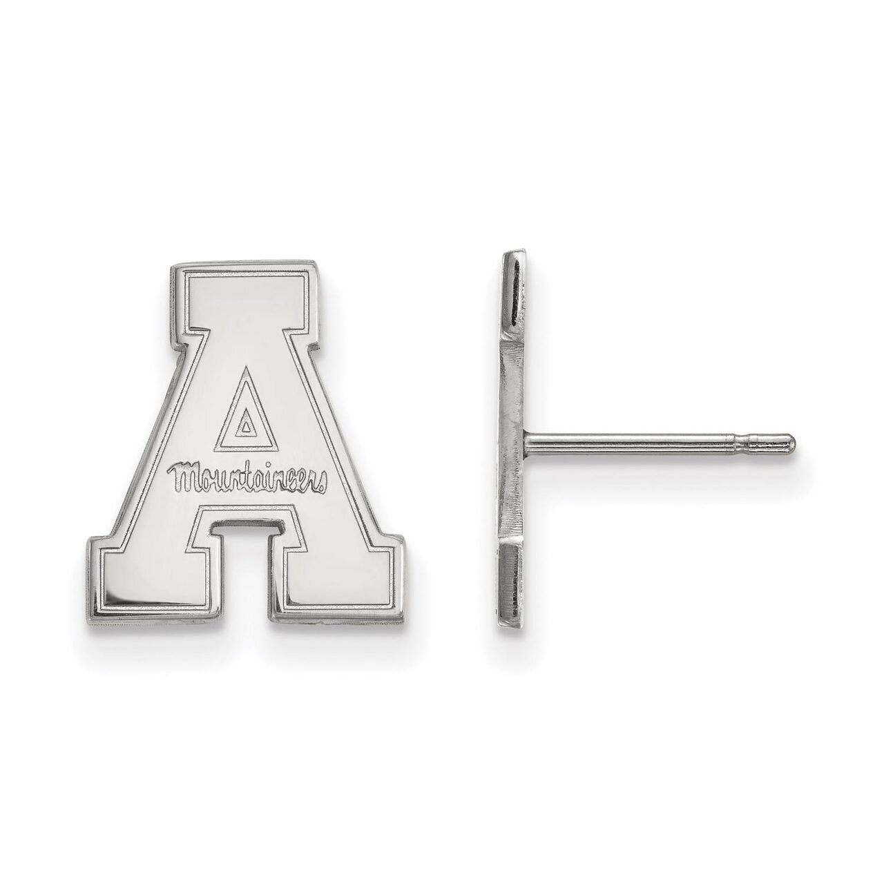 Appalachian State University Small Post Earring Sterling Silver SS008APS