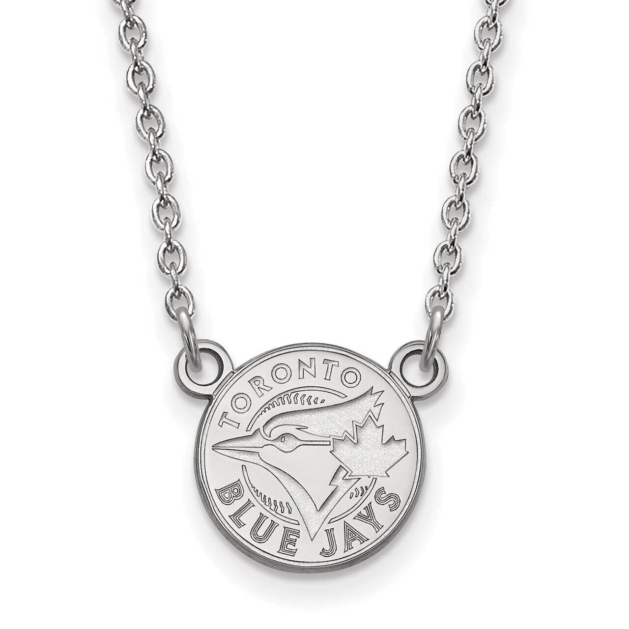 Toronto Blue Jays Small Pendant with Necklace Sterling Silver SS008BLU-18