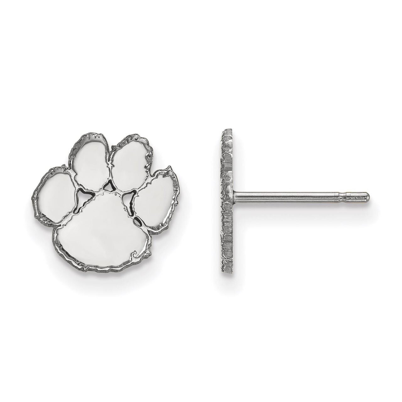 Clemson University Extra Small Post Earring Sterling Silver SS008CU