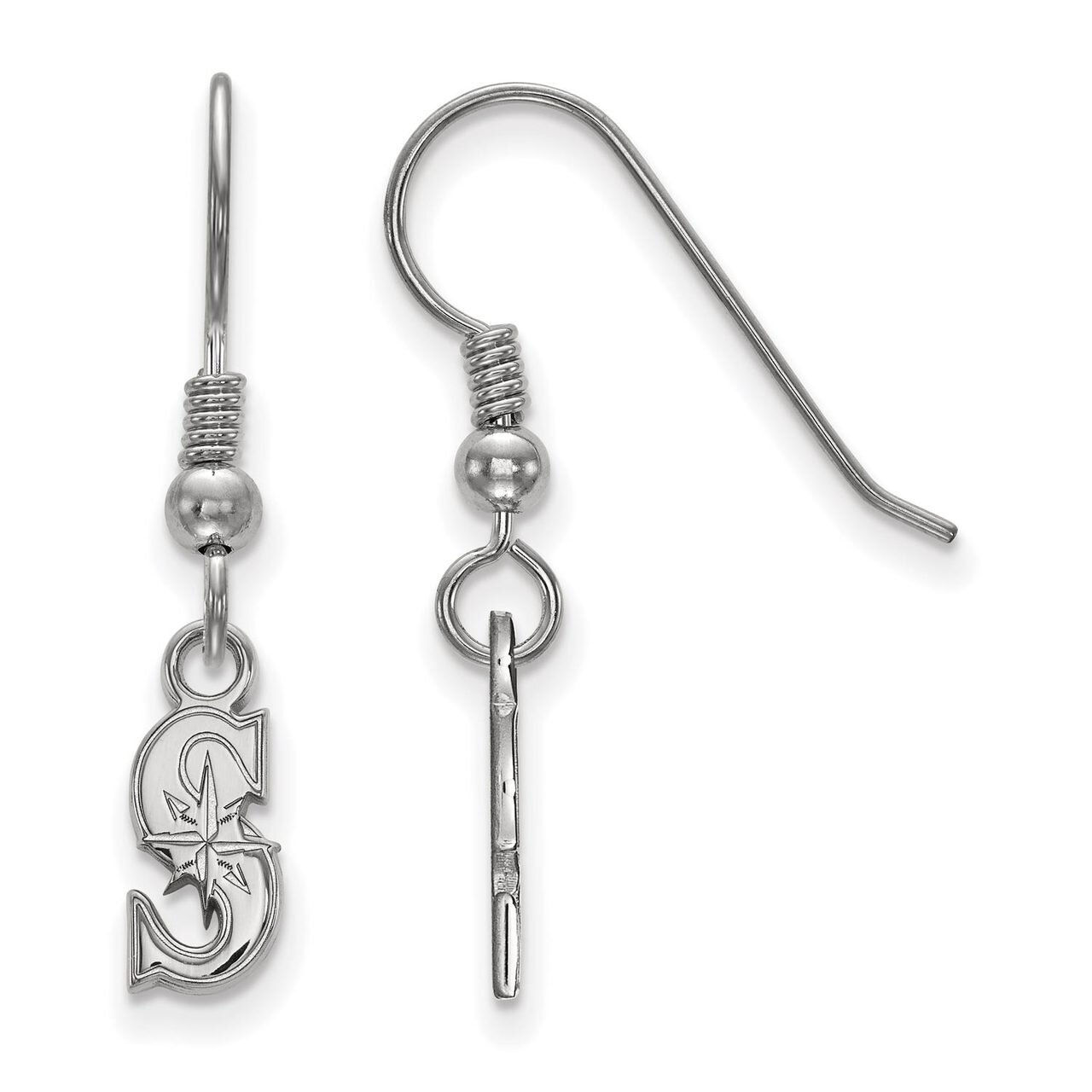 Seattle Mariners Extra Small Dangle Earring Wire Sterling Silver SS008MRN, MPN: SS008MRN, 886774625…