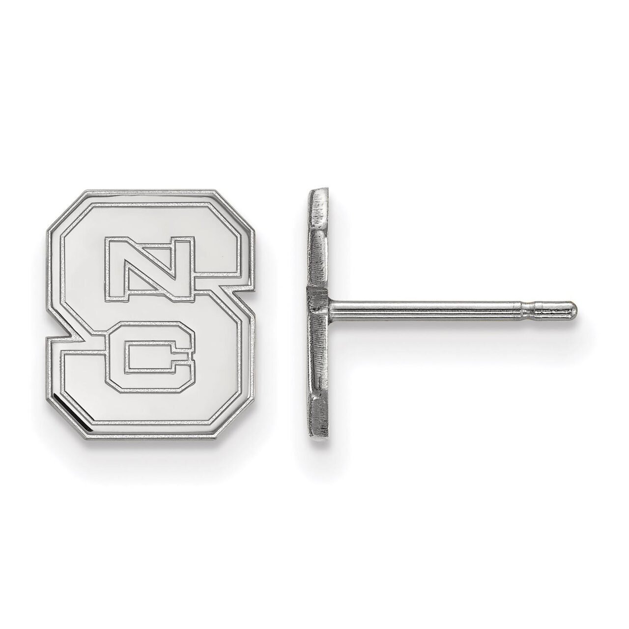 North Carolina State University Extra Small Post Earring Sterling Silver SS008NCS
