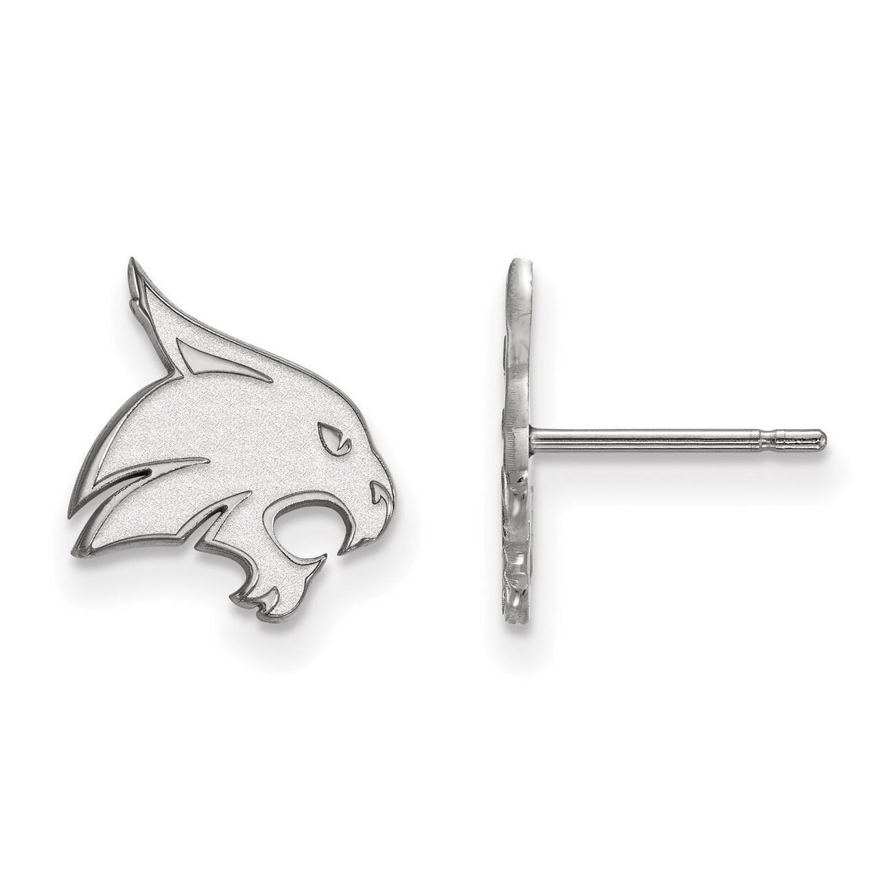 Texas State University Small Post Earring Sterling Silver SS008TST