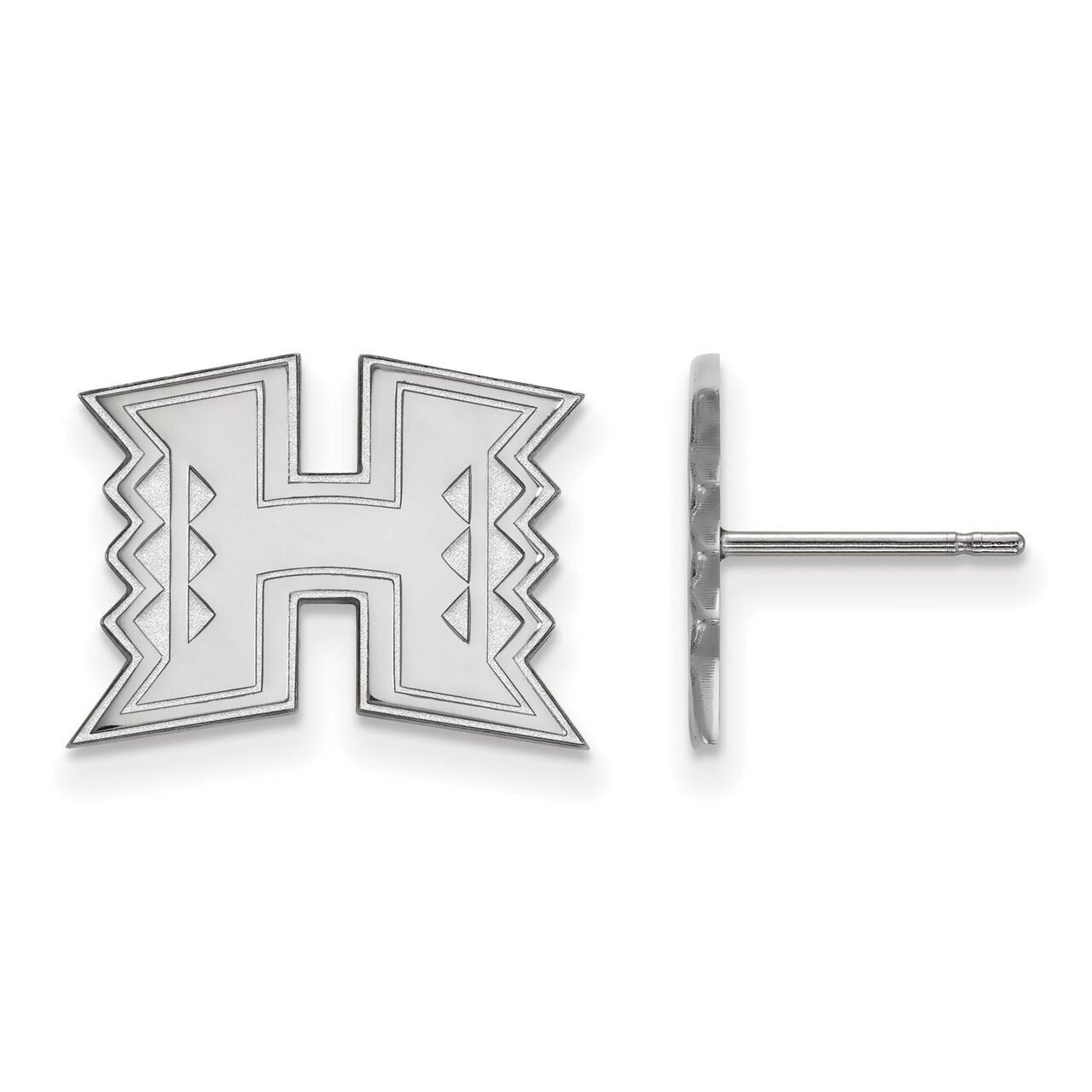 The University of Hawai&#39;i Small Post Earring Sterling Silver SS008UHI