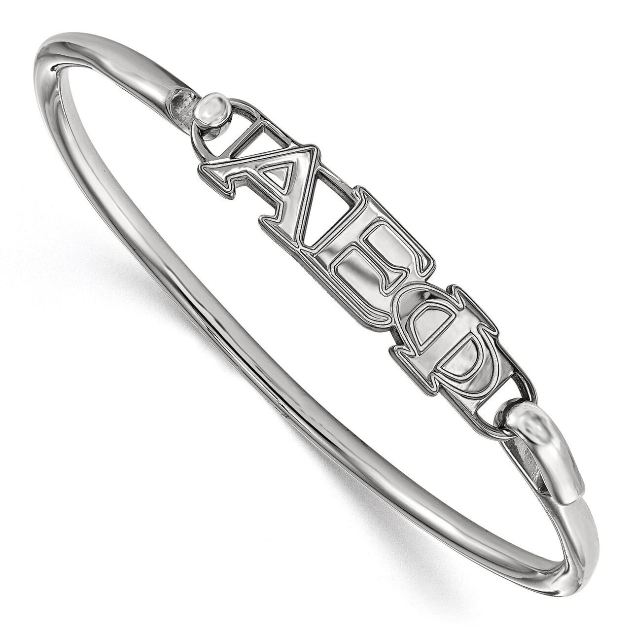 Alpha Epsilon Phi Small Hook and Clasp Bangle Sterling Silver SS009AEP-7, MPN: SS009AEP-7, 88677460…