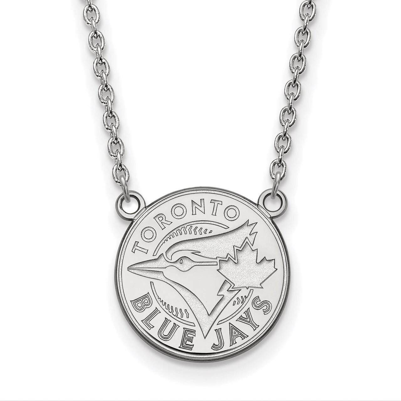Toronto Blue Jays Large Pendant with Necklace Sterling Silver SS009BLU-18, MPN: SS009BLU-18, 886774…