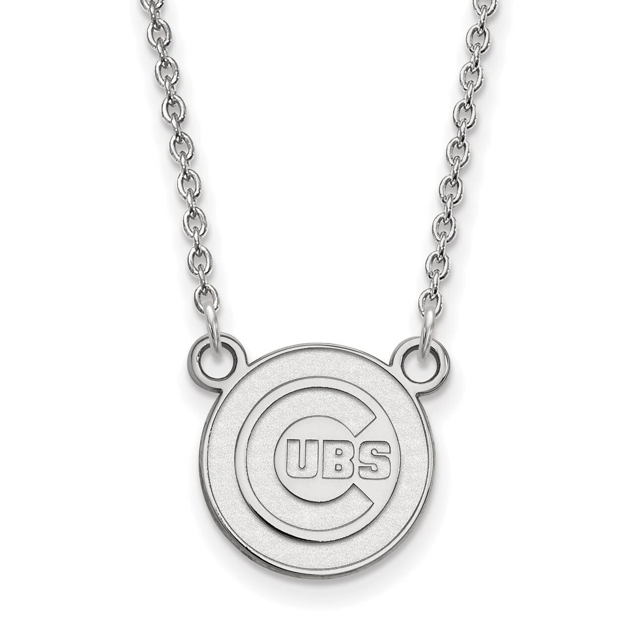 Chicago Cubs Small Pendant with Necklace Sterling Silver SS009CUB-18, MPN: SS009CUB-18, 886774625645