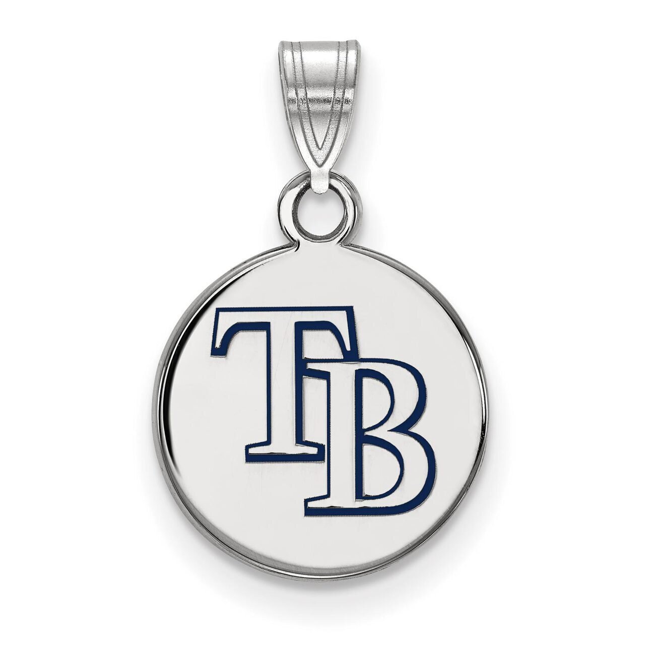 Tampa Bay Rays Small Enamel Disc Pendant Sterling Silver SS009DEV, MPN: SS009DEV, 886774625652