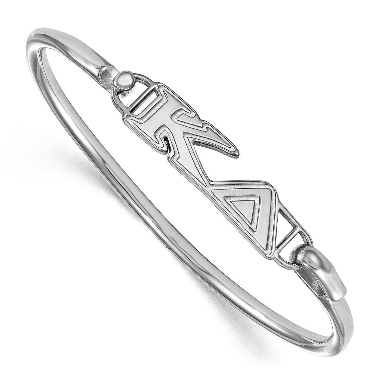 Kappa Delta Small Hook and Clasp Bangle Sterling Silver SS009KD-7, MPN: SS009KD-7, 886774600437