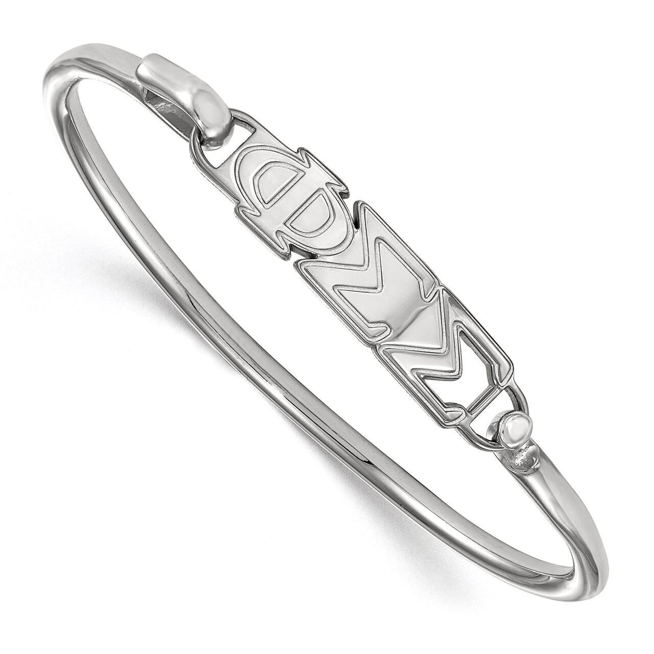 Phi Sigma Sigma Small Hook and Clasp Bangle Sterling Silver SS009PSS-7, MPN: SS009PSS-7, 8867746004…