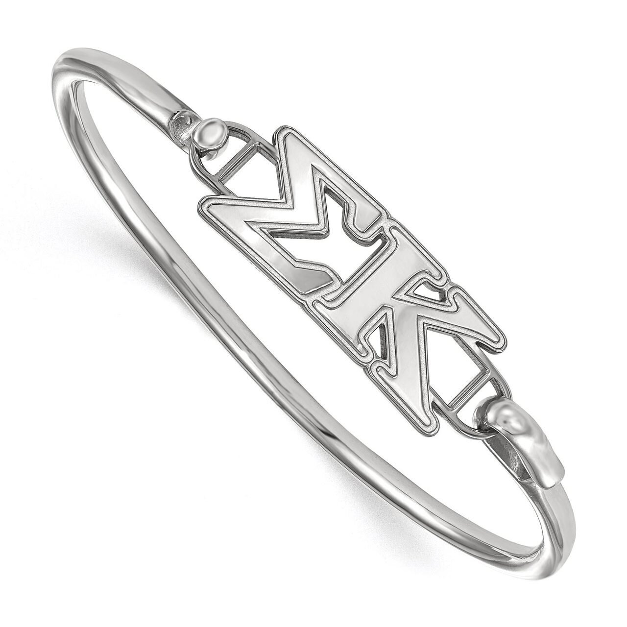 Sigma Kappa Small Hook and Clasp Bangle Sterling Silver SS009SKP-7, MPN: SS009SKP-7, 886774600482
