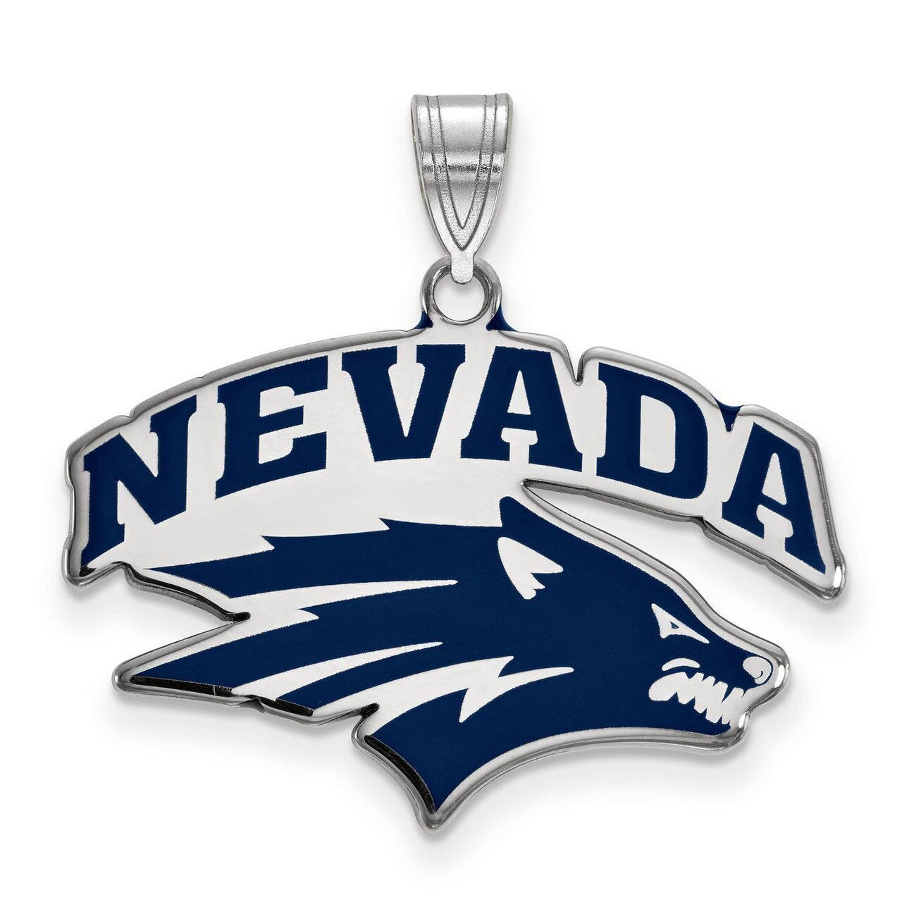 University of Nevada Large Enamel Pendant Sterling Silver SS009UNR, MPN: SS009UNR, 886774726007