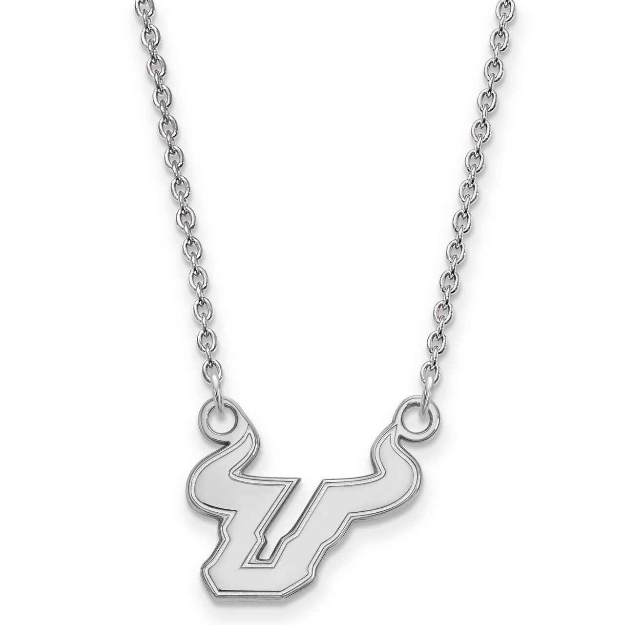 University of South Florida Small Pendant with Necklace Sterling Silver SS009USFL-18, MPN: SS009USF…