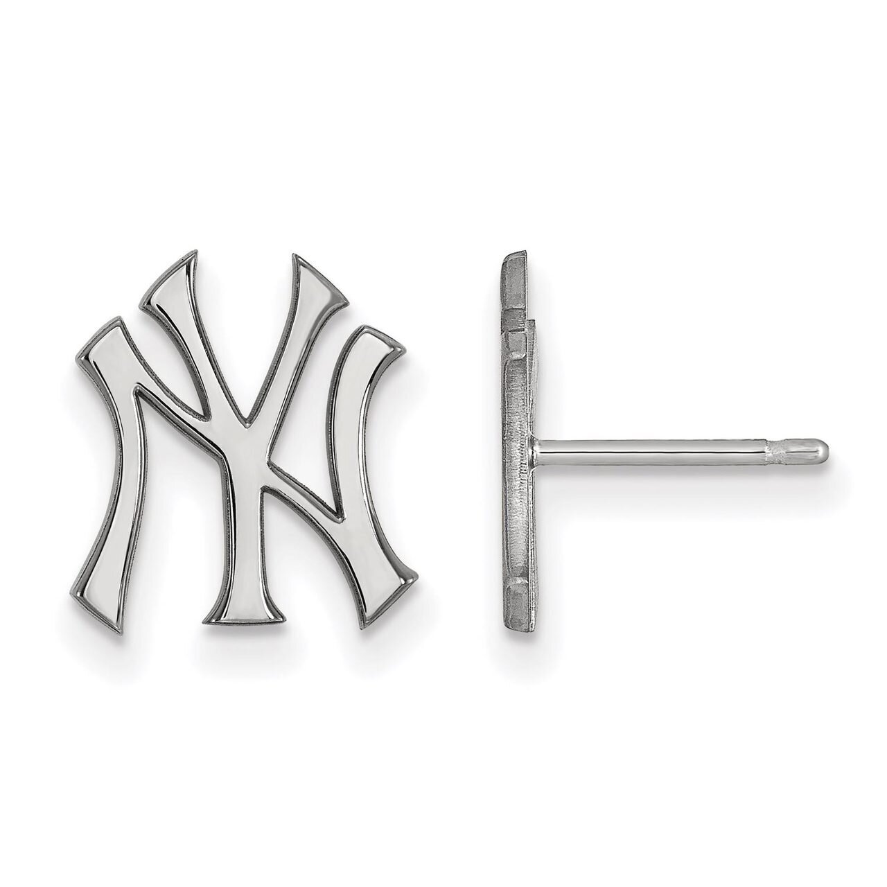 New York Yankees Small Post Earring Sterling Silver SS009YAN
