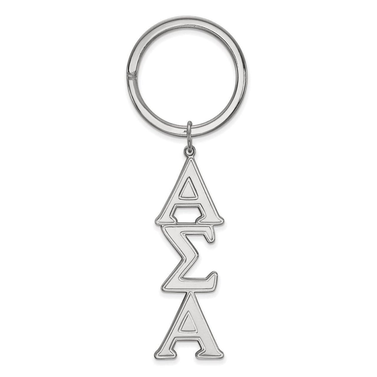 Alpha Sigma Alpha Key Chain Sterling Silver SS010ASI