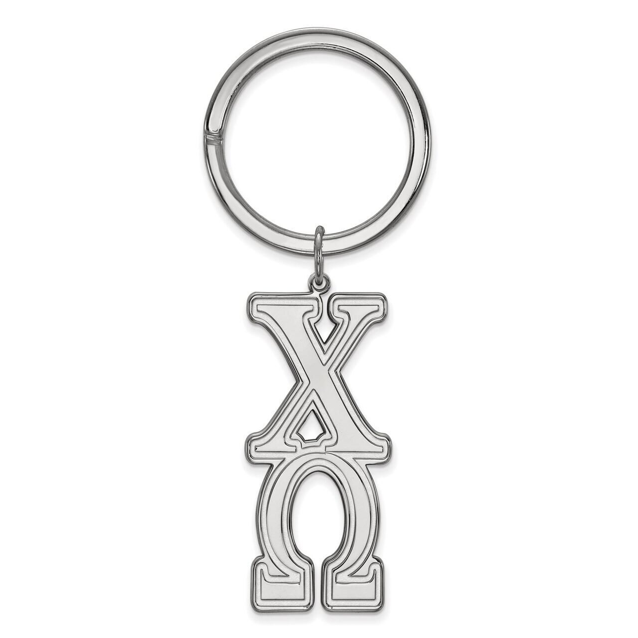 Chi Omega Key Chain Sterling Silver SS010CHO