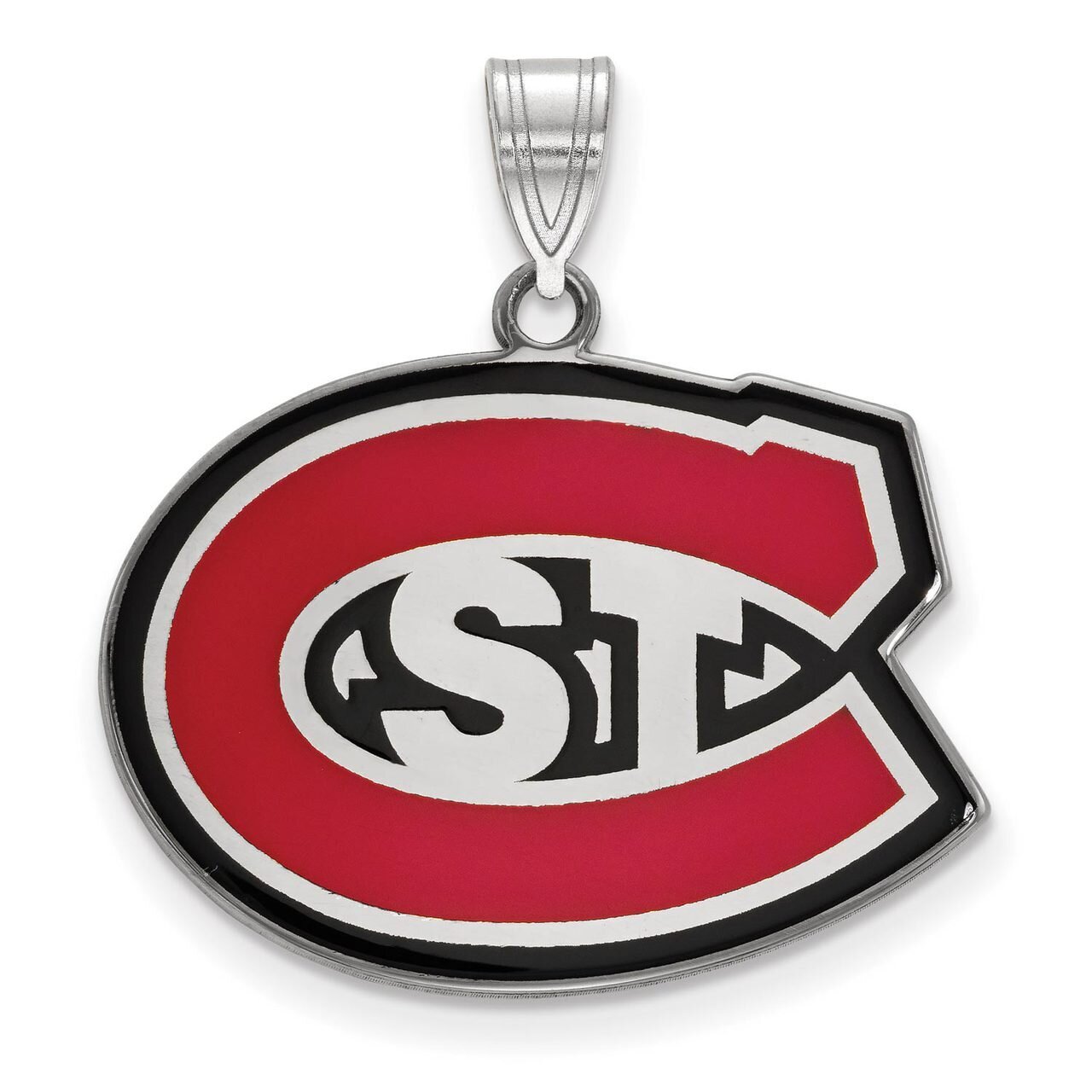 St. Cloud State Large Enamel Pendant Sterling Silver SS010STC, MPN: SS010STC, 886774698335