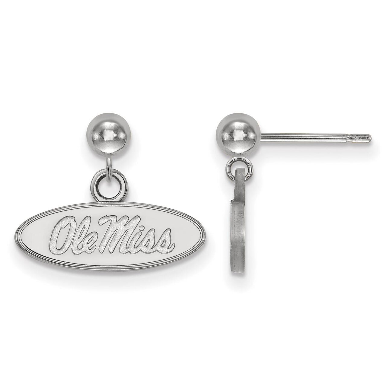 University of Missisippi Earring Dangle Ball Sterling Silver SS010UMS, MPN: SS010UMS, 886774711904