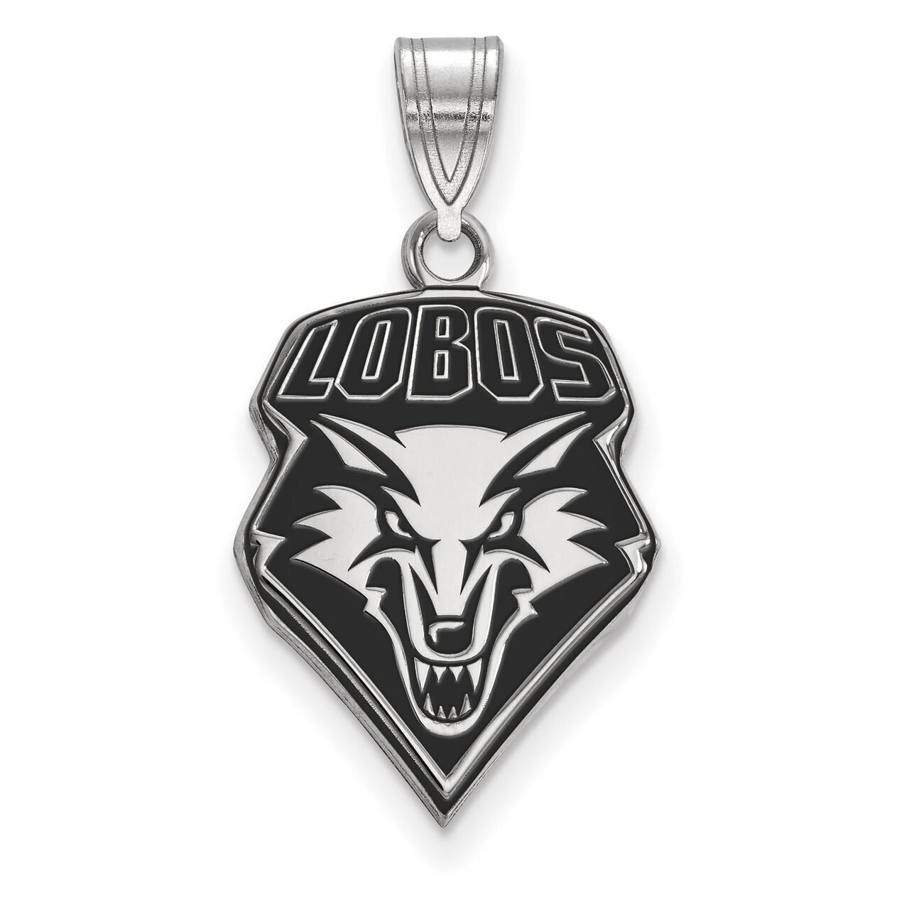 University of New Mexico Large Enamel Pendant Sterling Silver SS010UNM, MPN: SS010UNM, 886774714080