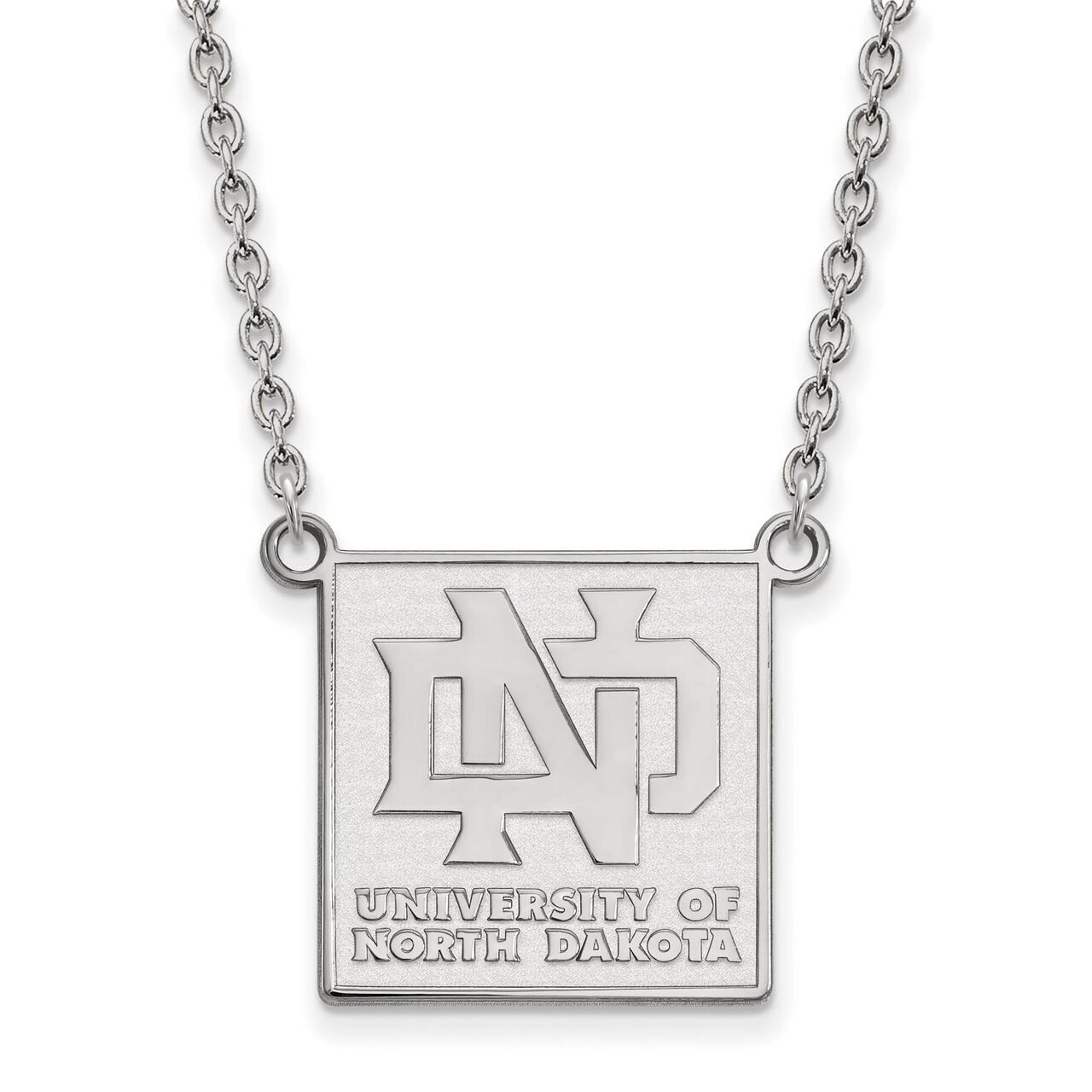 University of North Dakota Large Pendant with Necklace Sterling Silver SS010UNOD-18, MPN: SS010UNOD…