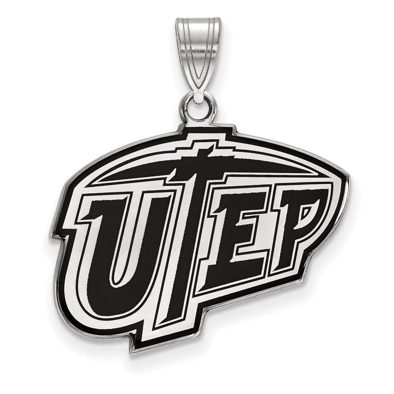 The University of Texas at El Paso Large Enamel Pendant Sterling Silver SS010UTE, MPN: SS010UTE, 88…