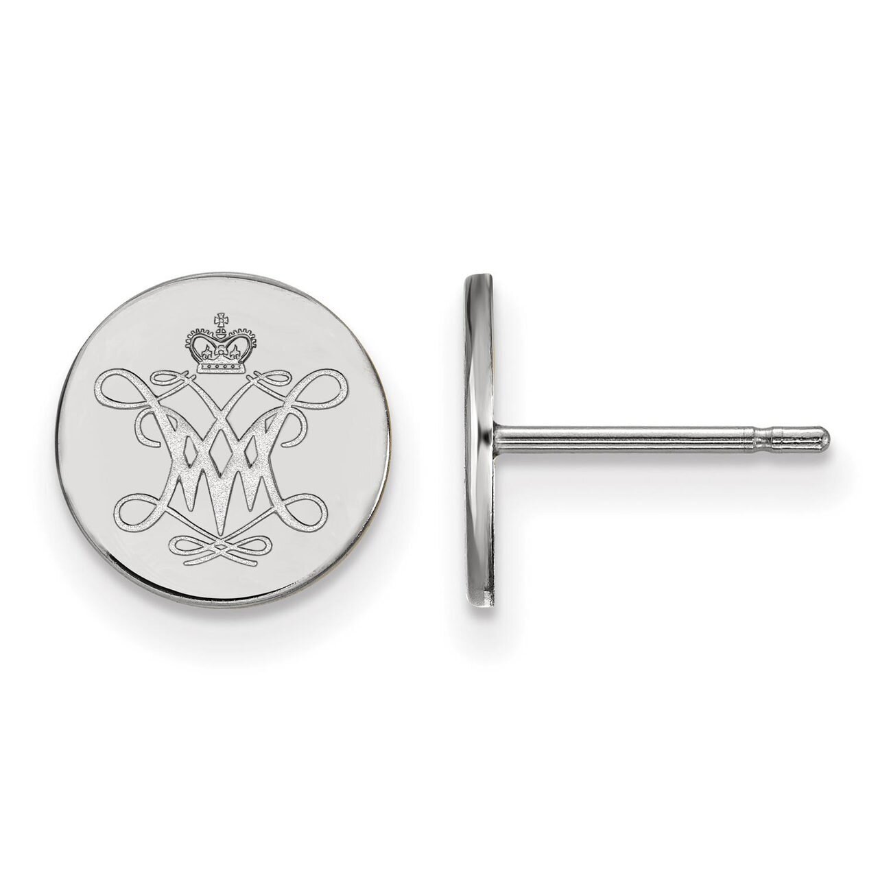 William And Mary Small Disc Earring Sterling Silver SS010WMA, MPN: SS010WMA, 886774680828