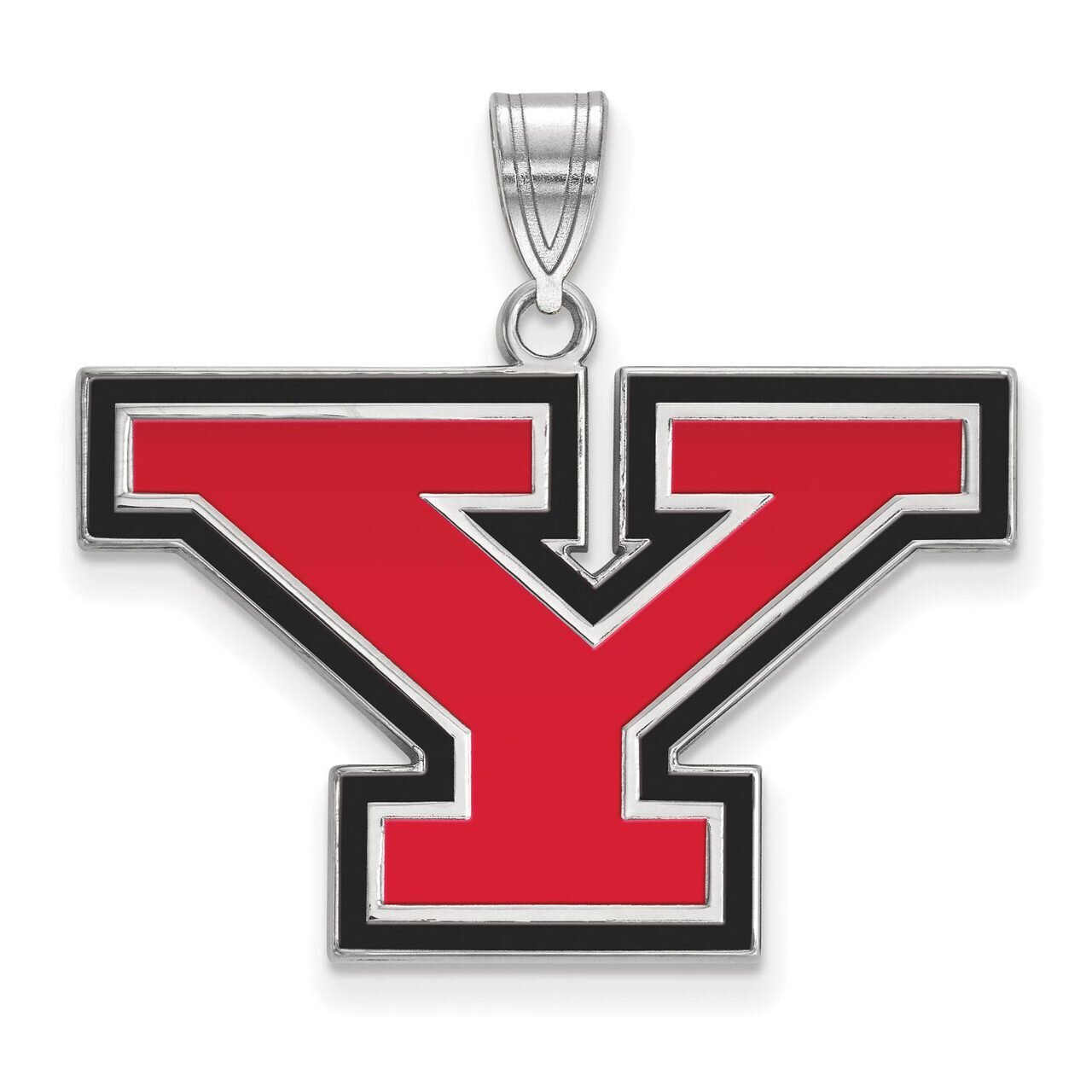 Youngstown State University Large Enamel Pendant Sterling Silver SS010YSU, MPN: SS010YSU, 886774723…
