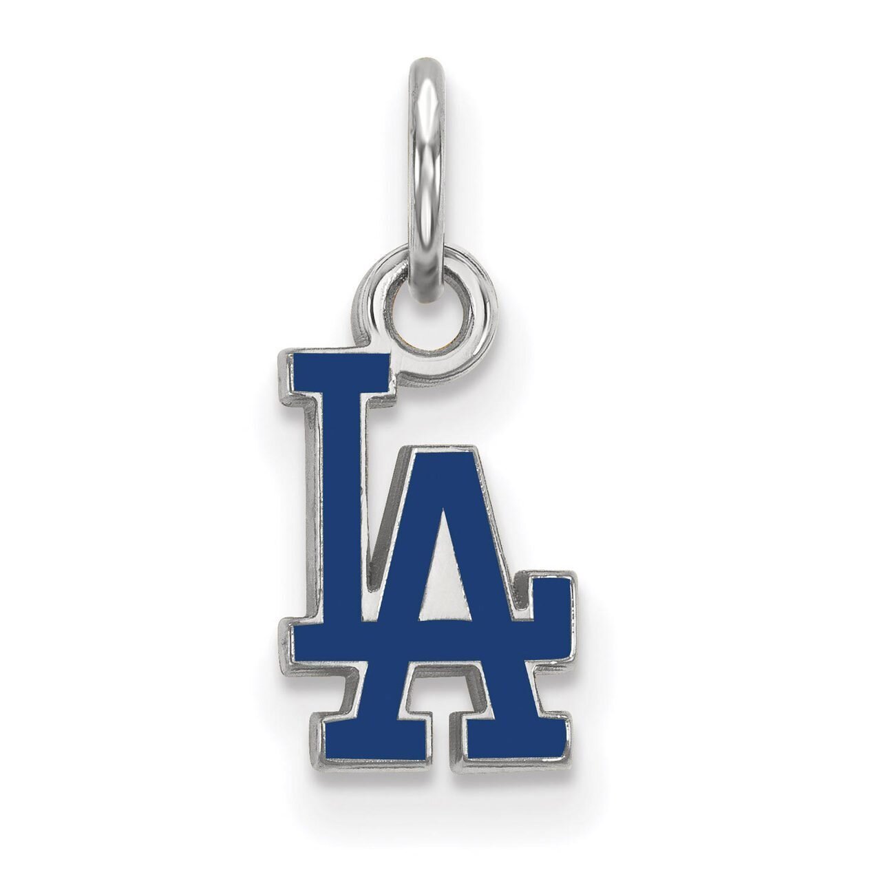 Los Angeles Dodgers Extra Small Enamel Pendant Sterling Silver SS011DOD