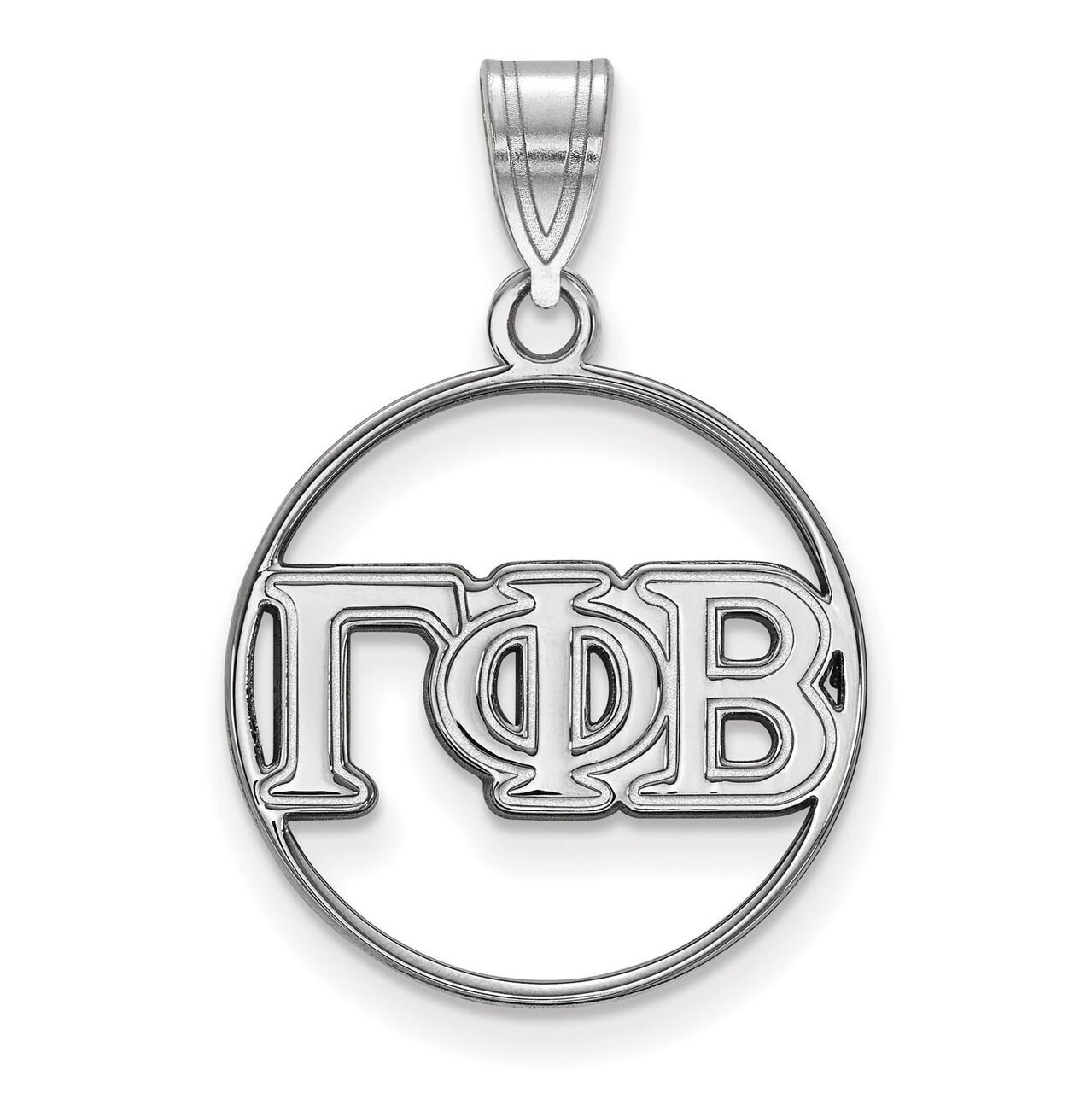Gamma Phi Beta Small Circle Pendant Sterling Silver SS011GPB, MPN: SS011GPB, 886774600932