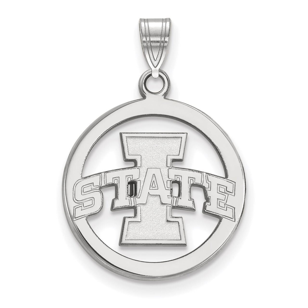 Iowa State University Sm Pendant in Circle Sterling Silver SS011IAS, MPN: SS011IAS, 886774686394