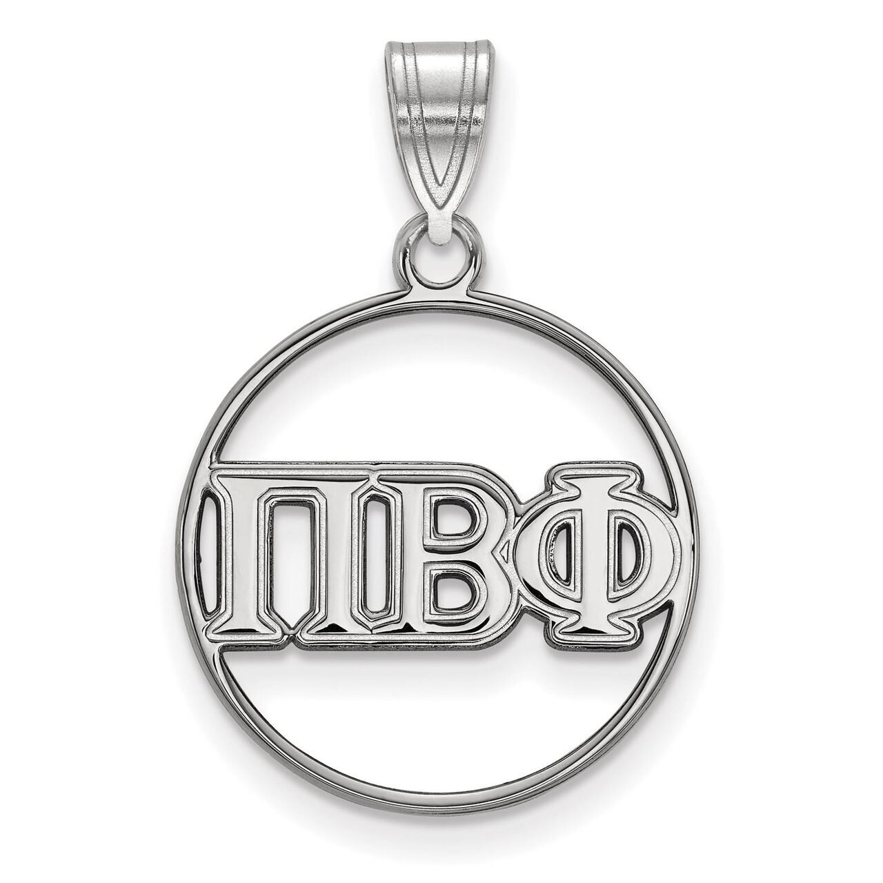 Pi Beta Phi Small Circle Pendant Sterling Silver SS011PBP, MPN: SS011PBP, 886774600970
