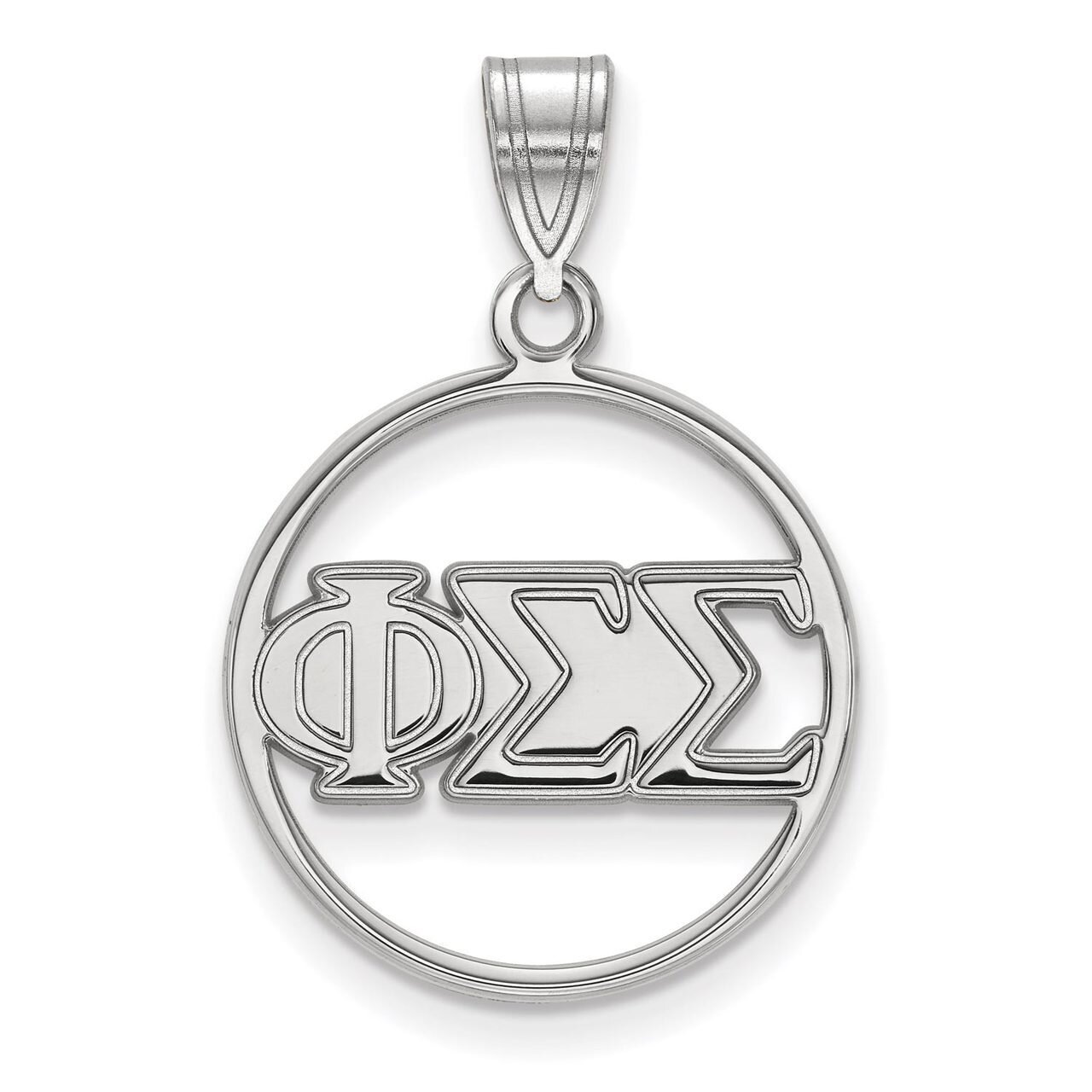 Phi Sigma Sigma Small Circle Pendant Sterling Silver SS011PSS, MPN: SS011PSS, 886774600994