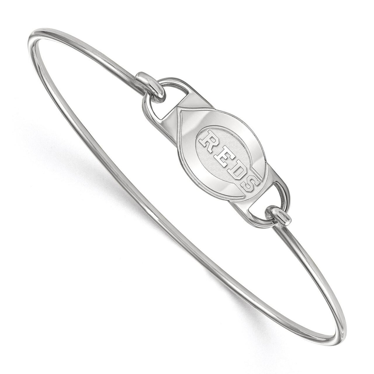 Cincinnati Reds Small Ctr Wire Bangle Sterling Silver SS011RDS-7, MPN: SS011RDS-7, 886774626390