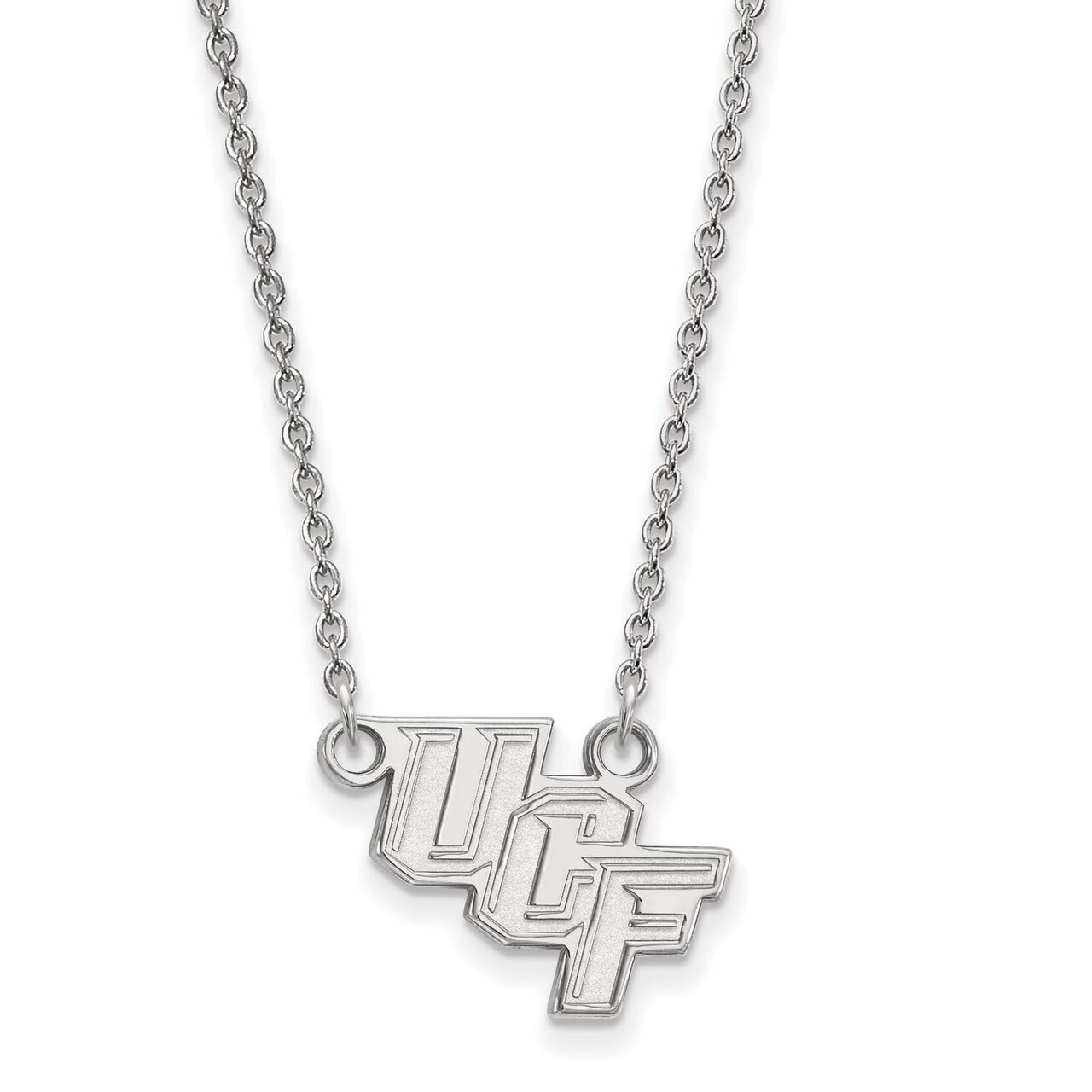 University of Central Florida Small Pendant with Necklace Sterling Silver SS011UCF-18, MPN: SS011UC…