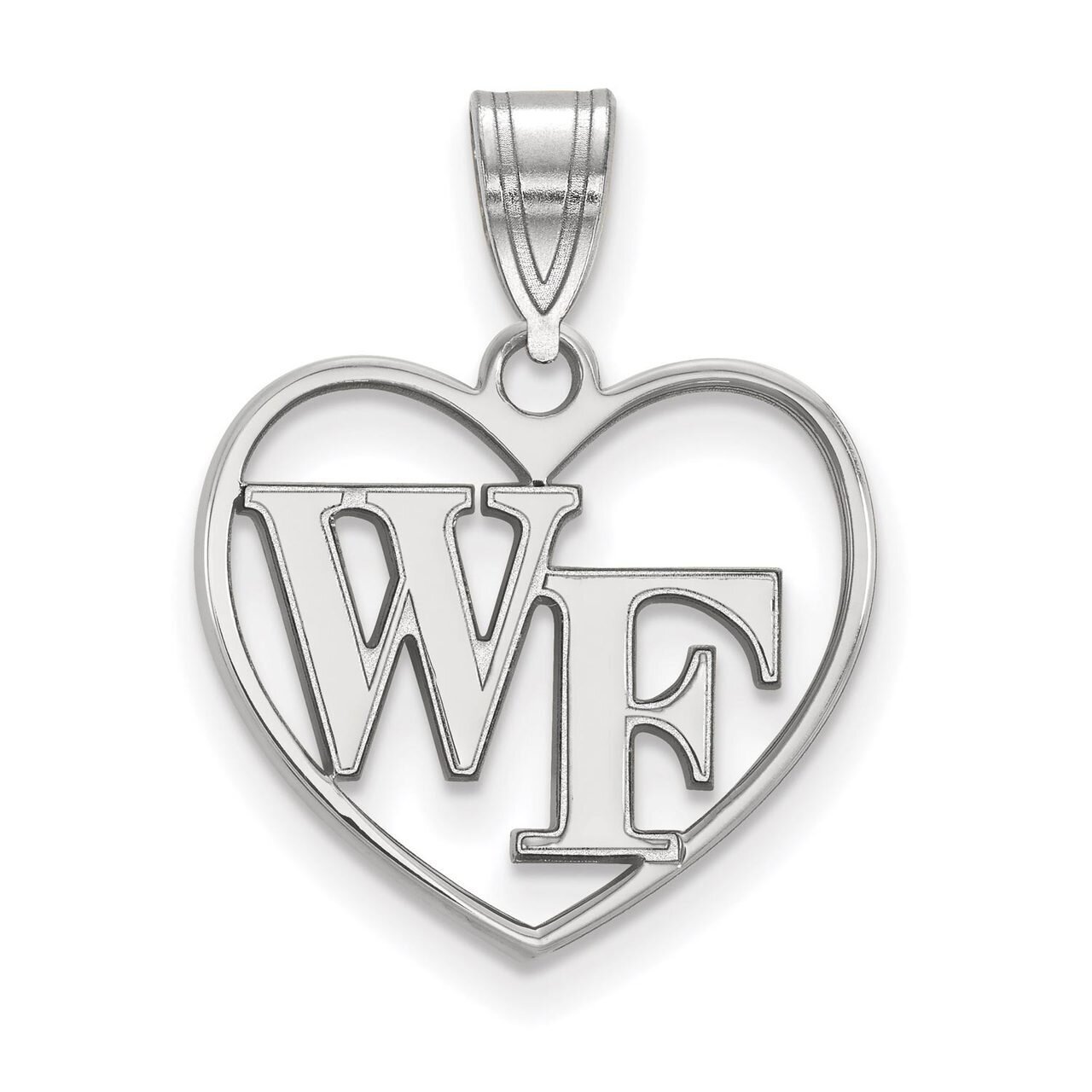 Wake Forest University Pendant in Heart Sterling Silver SS011WFU, MPN: SS011WFU, 886774720456