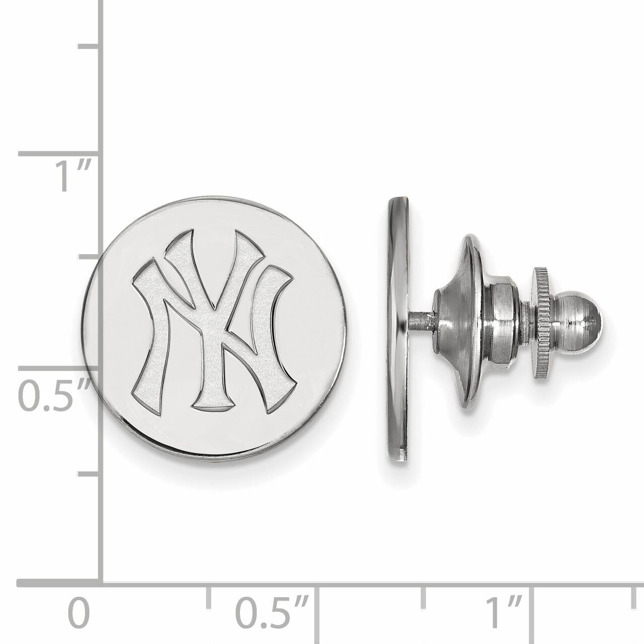 New York Yankees Lapel Pin Sterling Silver SS011YAN