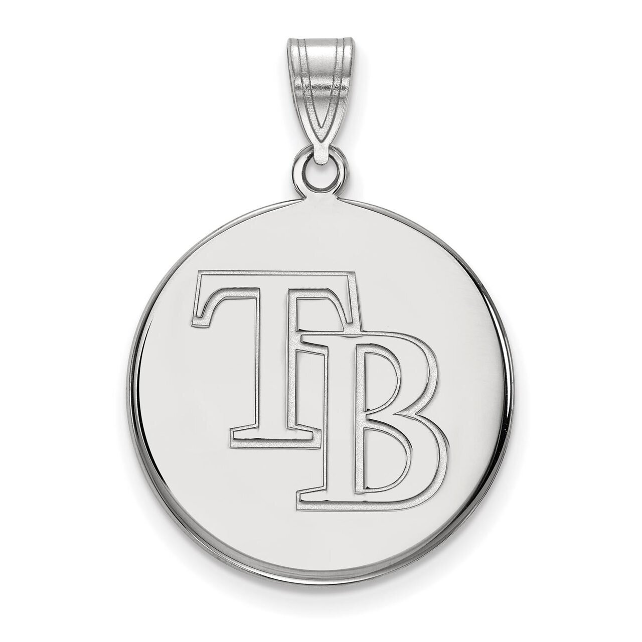 Tampa Bay Rays Large Disc Pendant Sterling Silver SS012DEV, MPN: SS012DEV, 886774626550