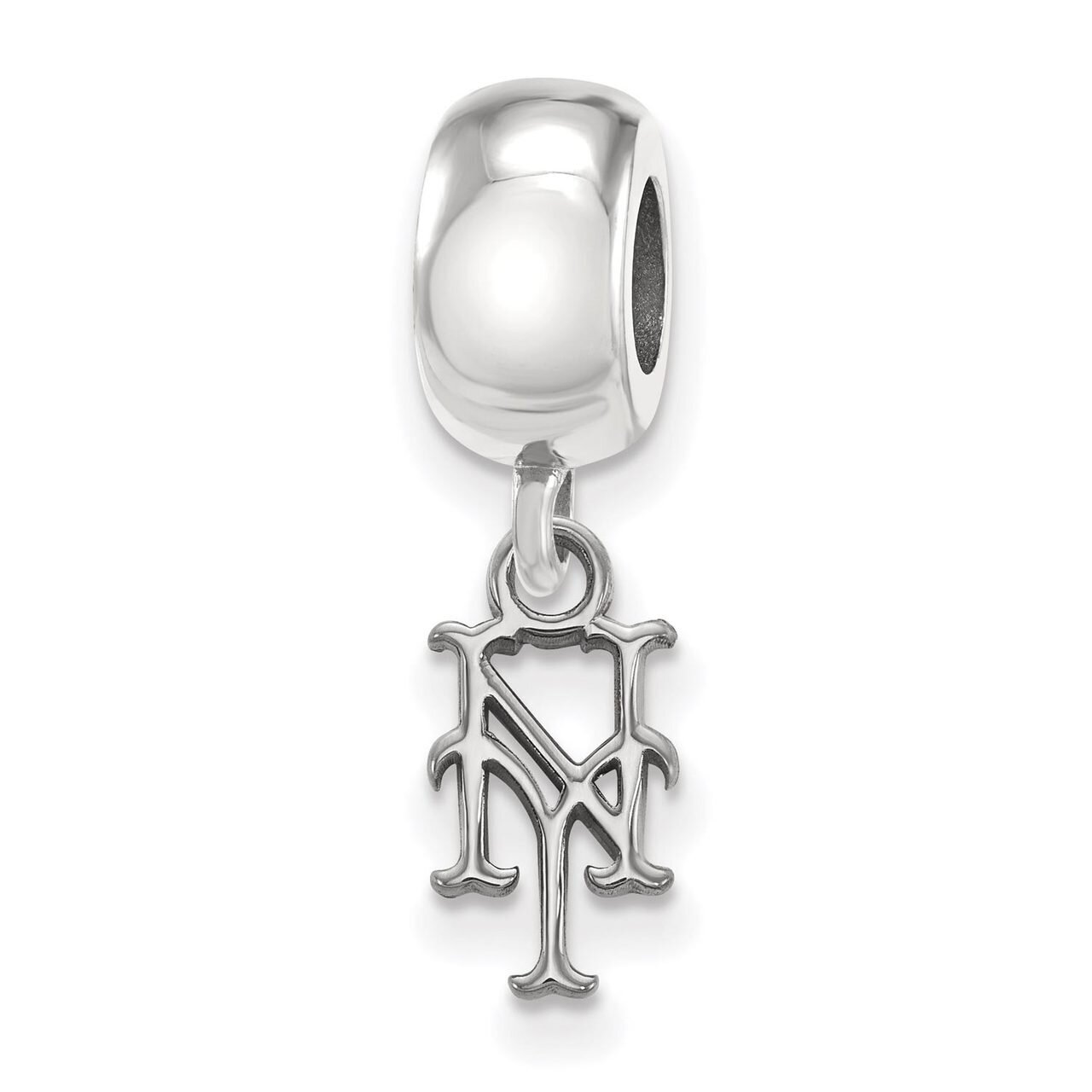 New York Mets Bead Charm Extra Small Dangle Sterling Silver SS012MET, MPN: SS012MET, 886774626604