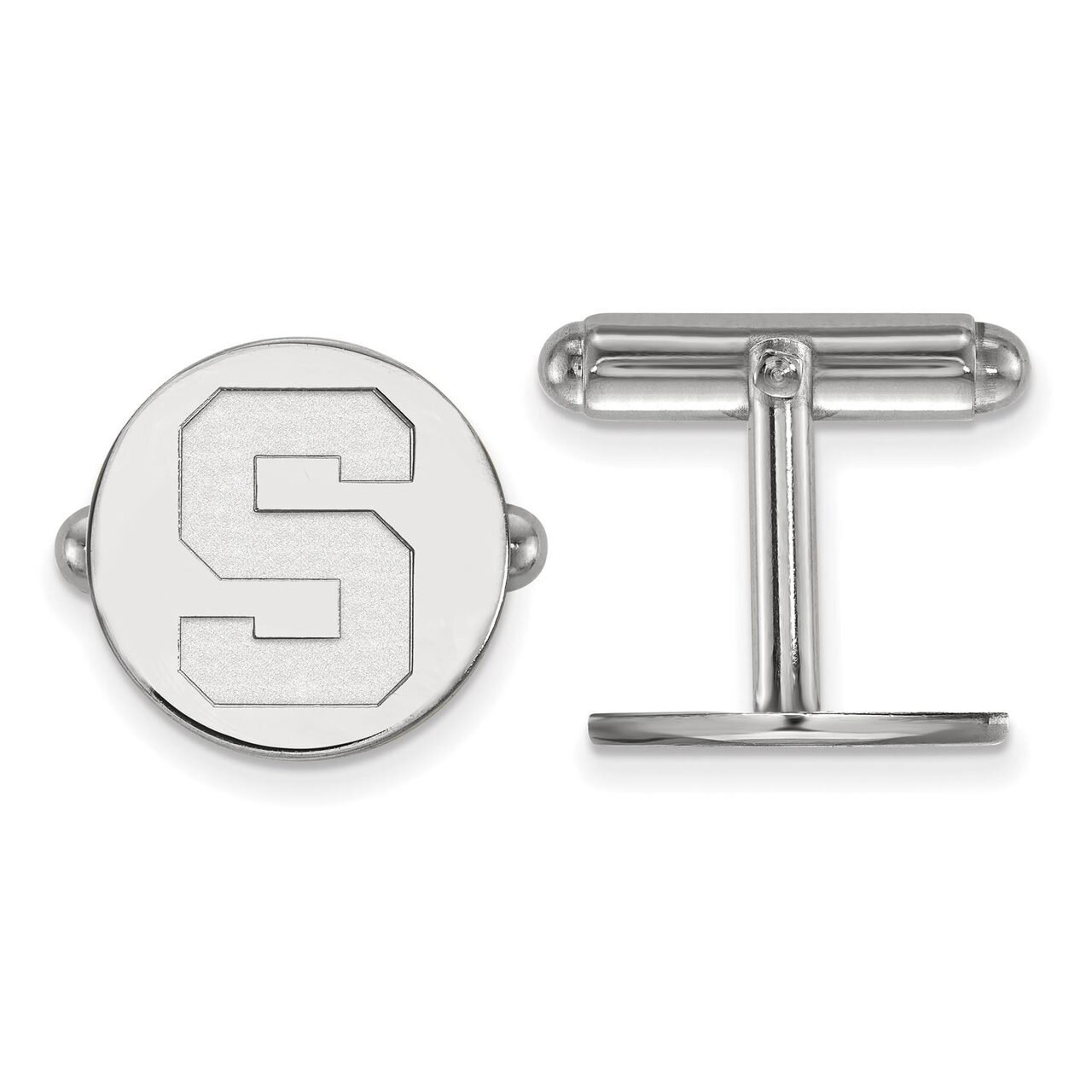 Michigan State University Cuff Link Sterling Silver SS012MIS